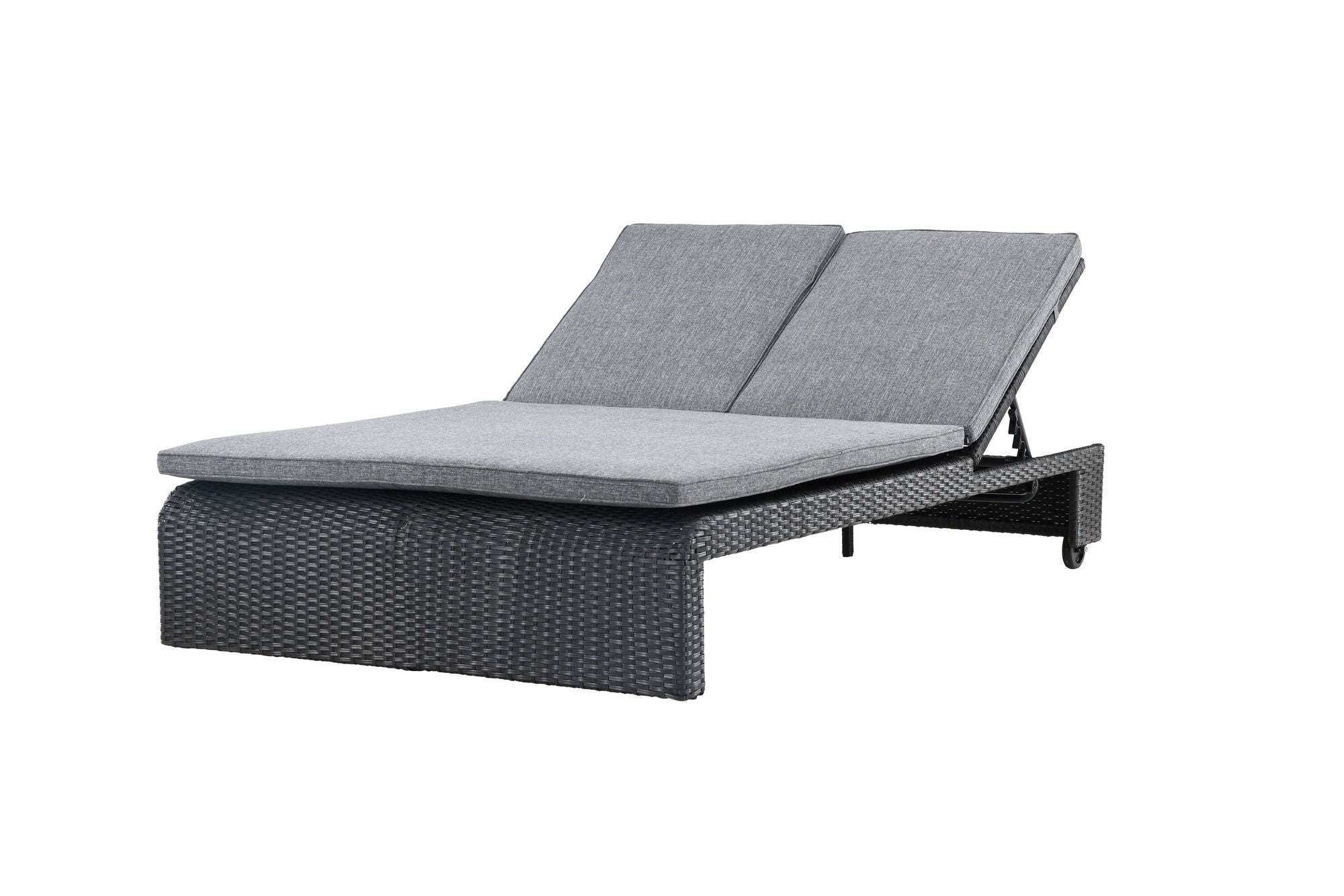 Venture Home London Sunbed - Black / Darkgrey Spunpolyester