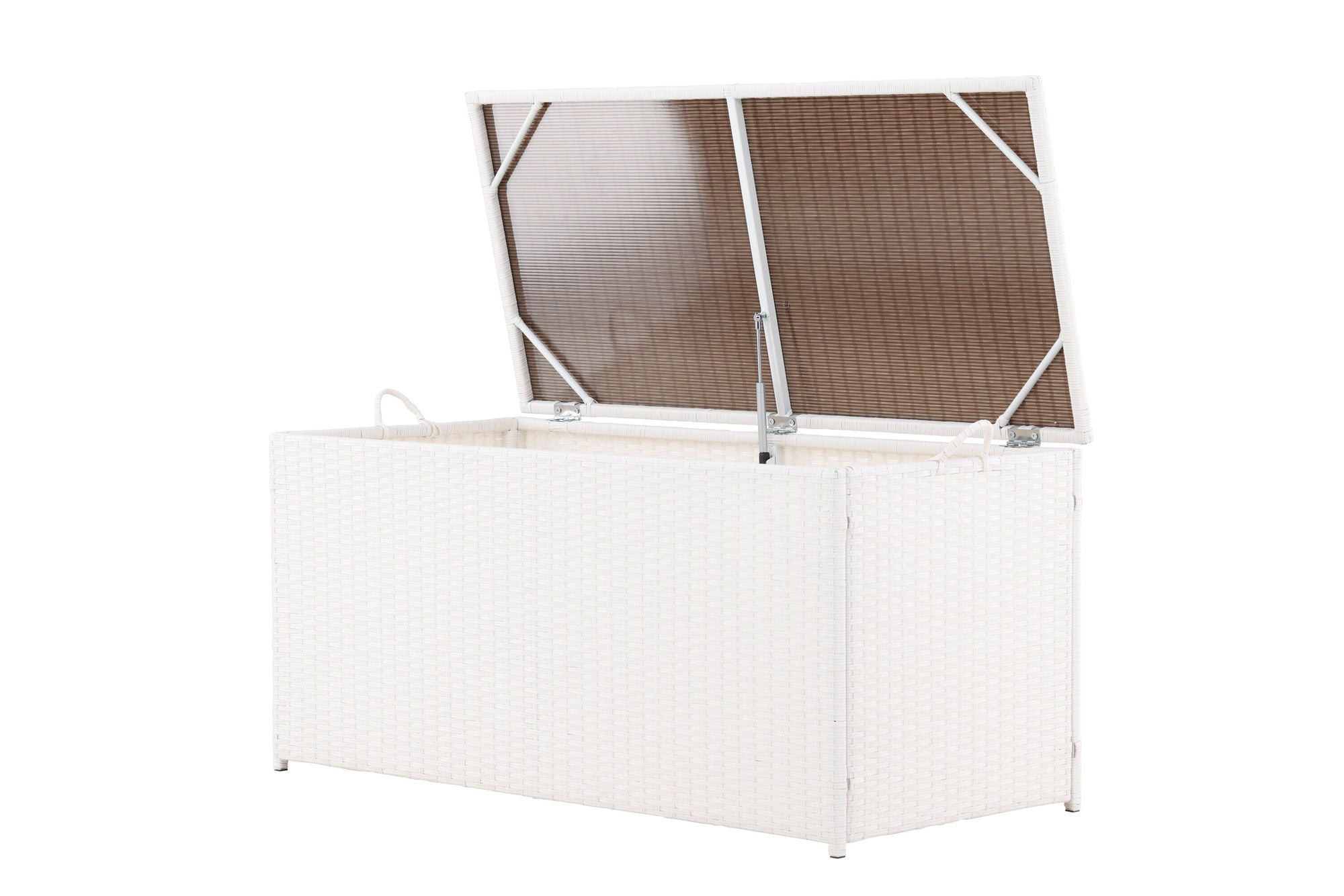 Venture Home London Cushionbox - White / White  Rattan