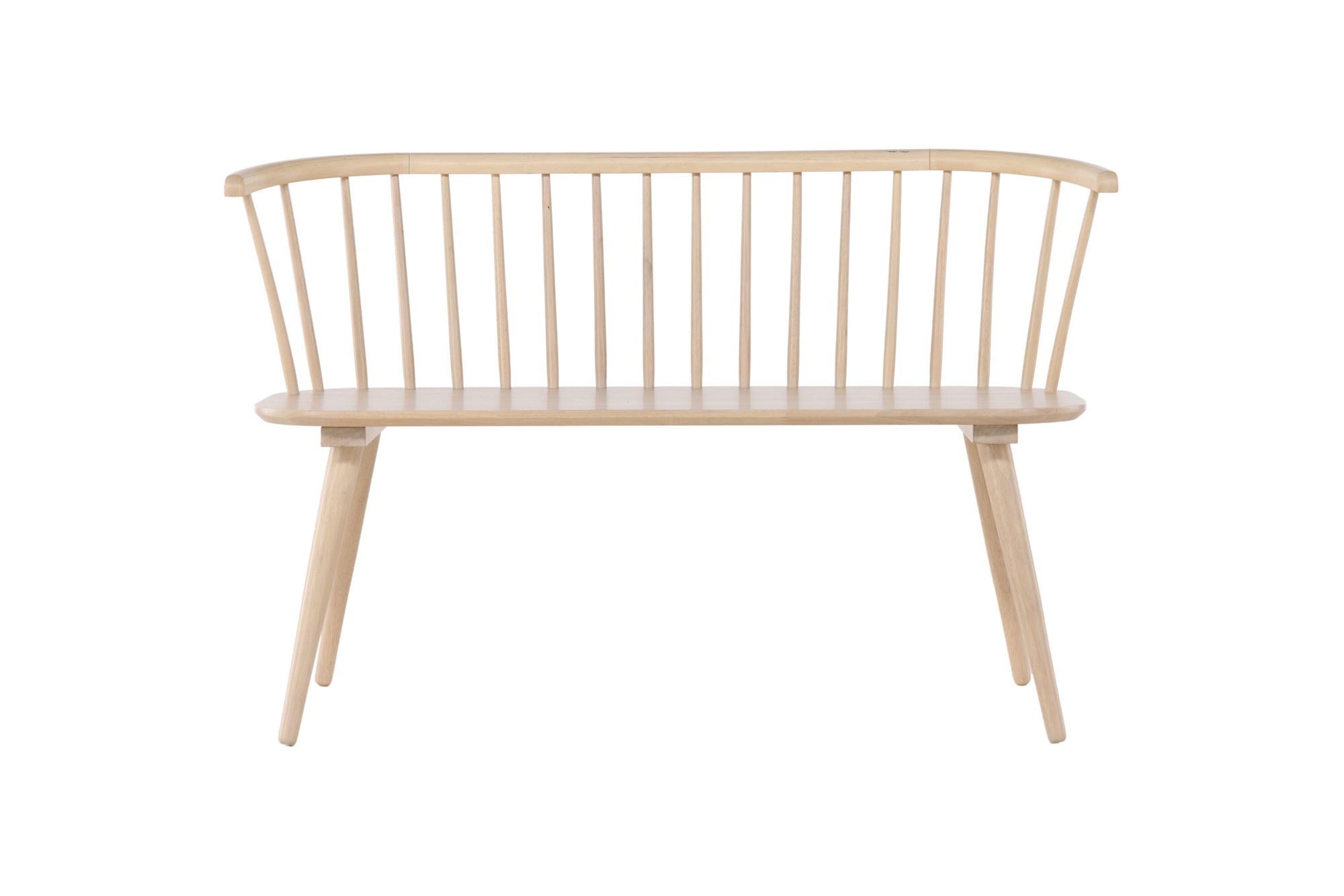 Venture Home Bobby Dining Sofa - Whitewash / Whitewash Solid Rubber Wood