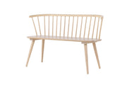 Venture Home Bobby Dining Sofa - Whitewash / Whitewash Solid Rubber Wood