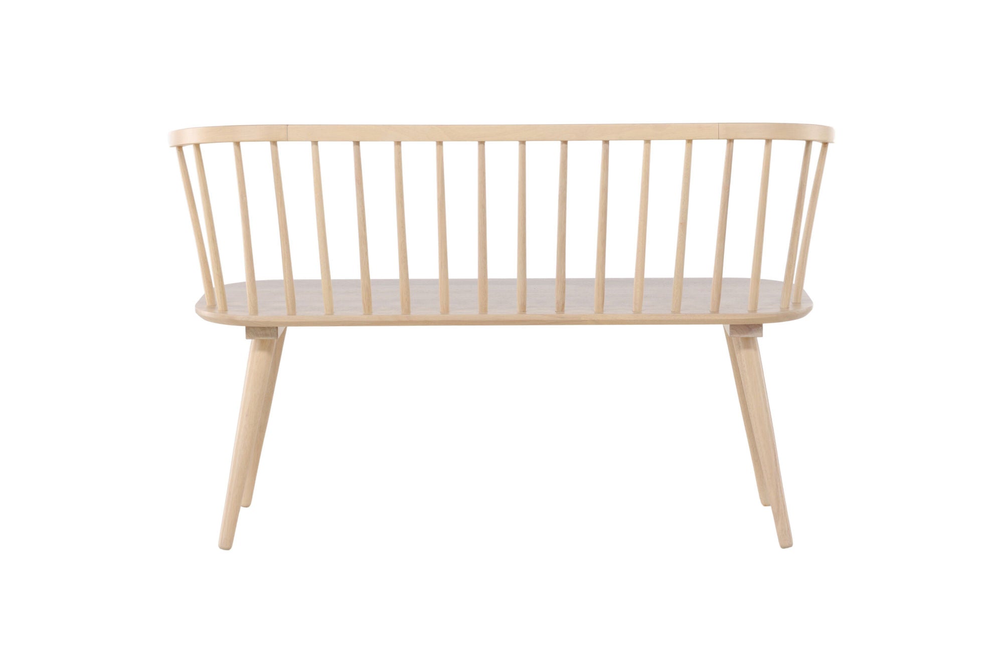Venture Home Bobby Dining Sofa - Whitewash / Whitewash Solid Rubber Wood