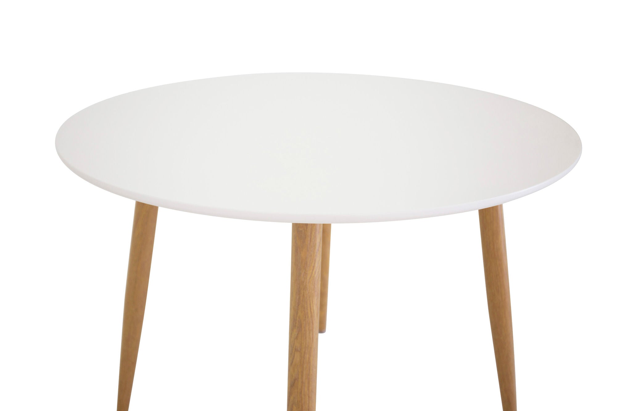 Venture Home Plaza Runt Matbord - Ek-Look / Vit - ø100*H75