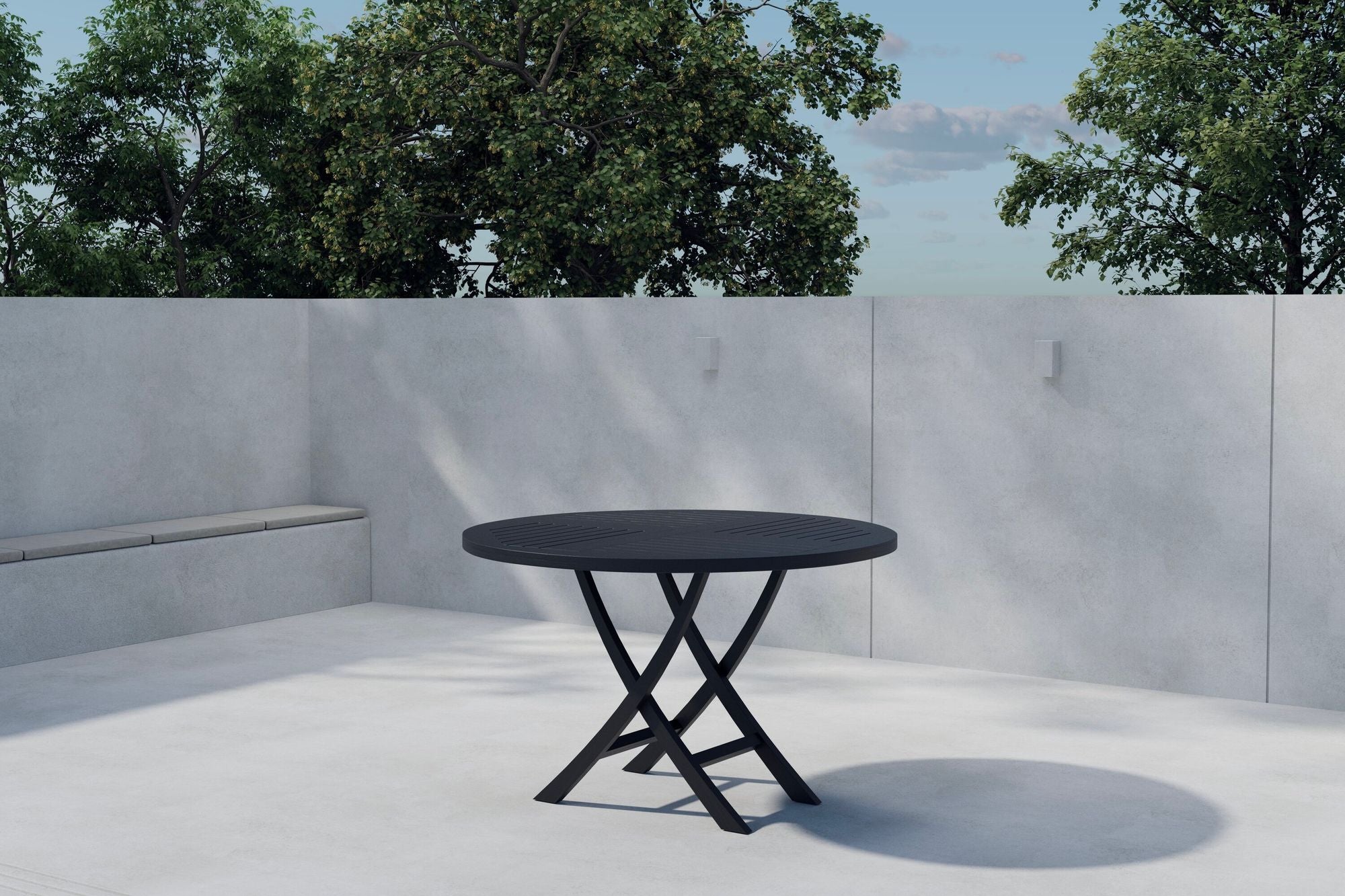 Venture Home Kenya rund spisebord ø120cm - Black Teak