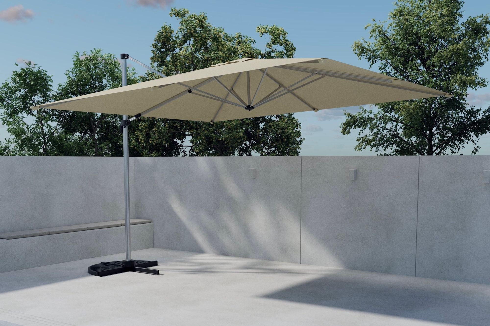 Venture Home Ita Outdoor Shade - Silver Aluminium / Beige