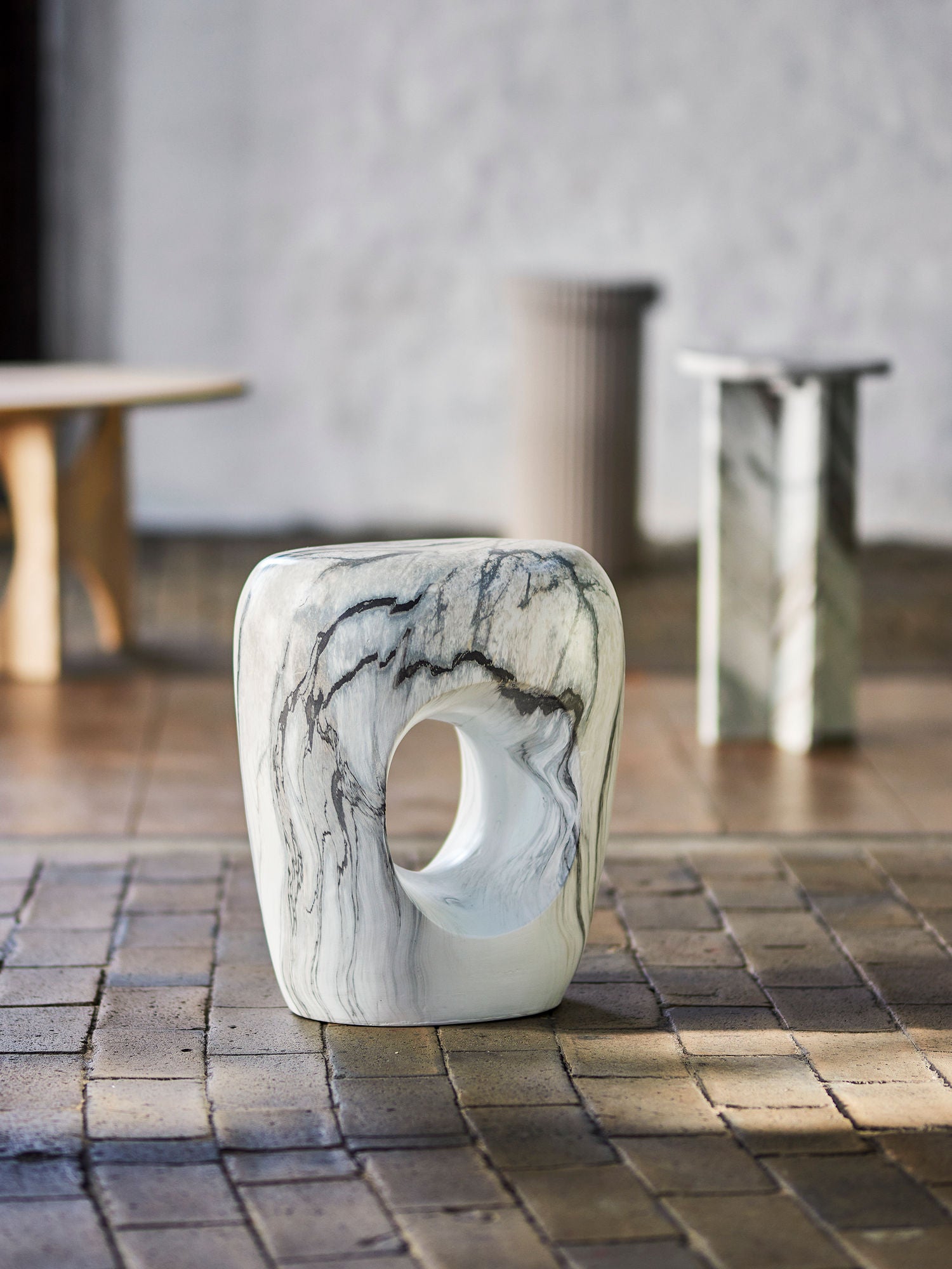Bloomingville Bard Sidebord, Natur, Stentøj