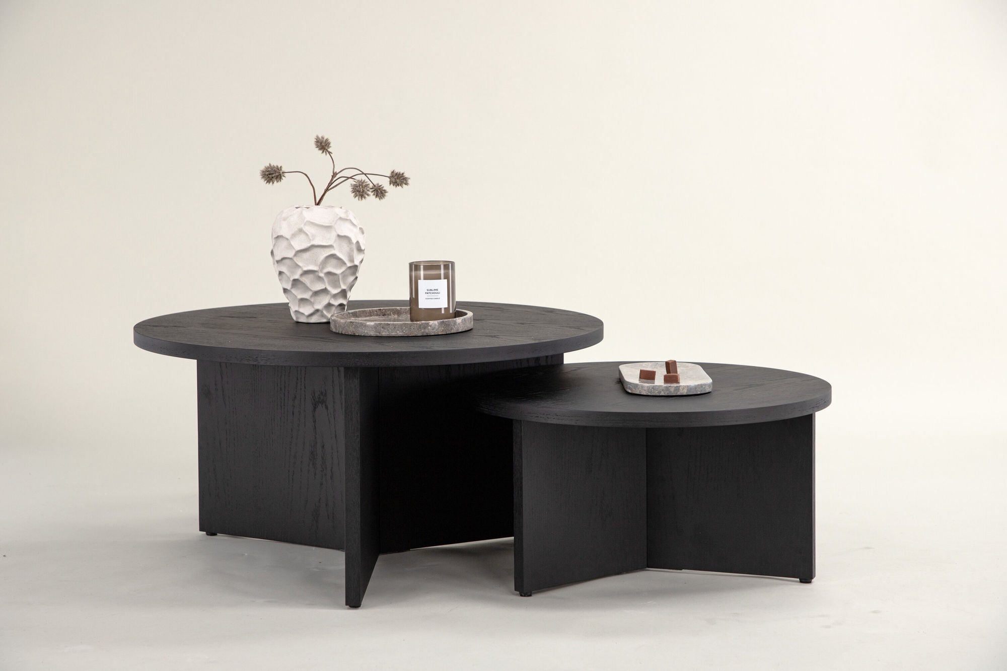 Venture Home Saltö Small Sofa bord - Black / Wood +Saltö Large Sofa bord - Black / Wood _1