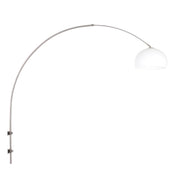 Boog væglampe Sparkled Light 8200ST stål med hvid plastkugleskærm