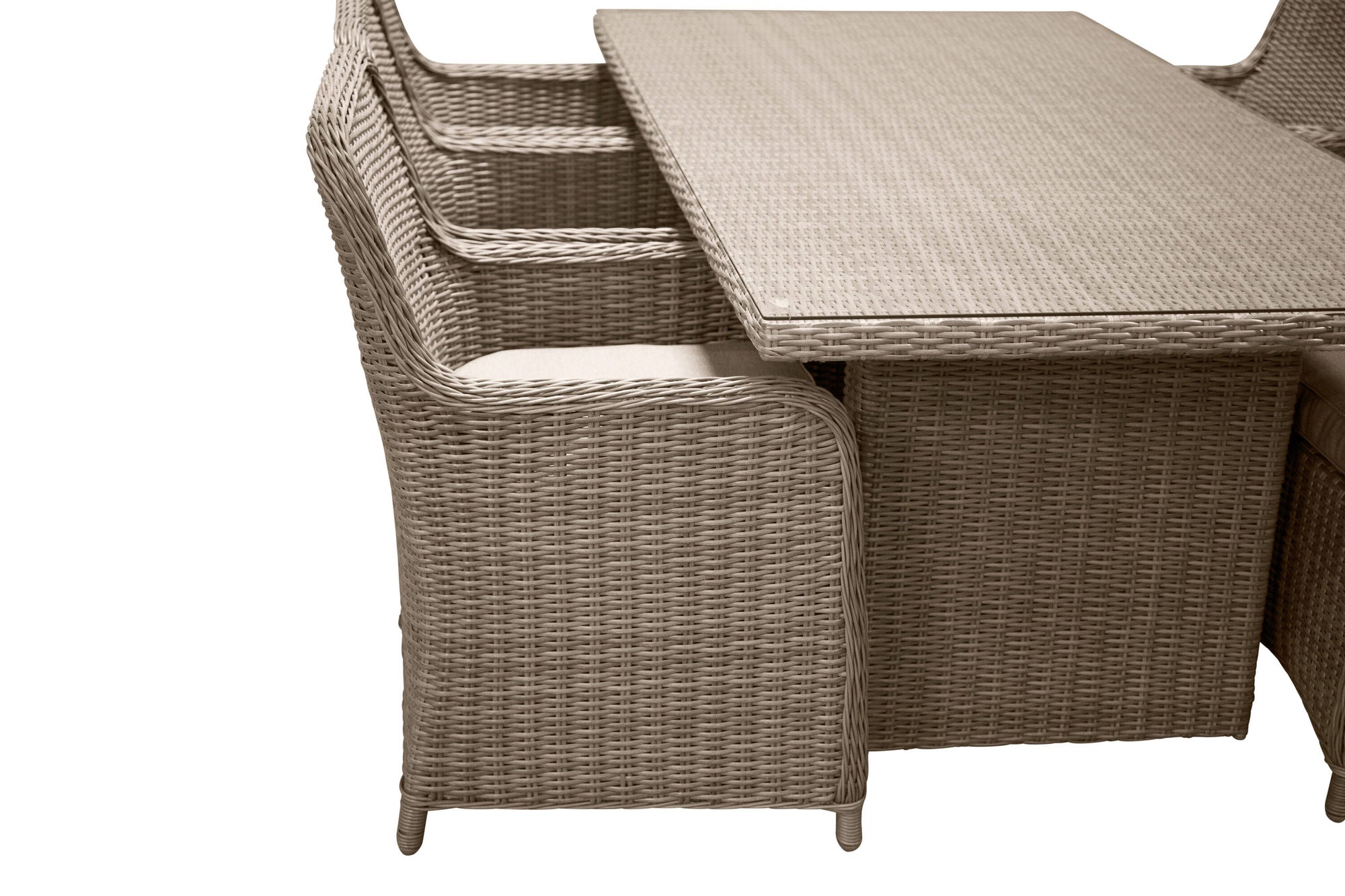 Venture Home Wembley Dining set  - Nature/Nature