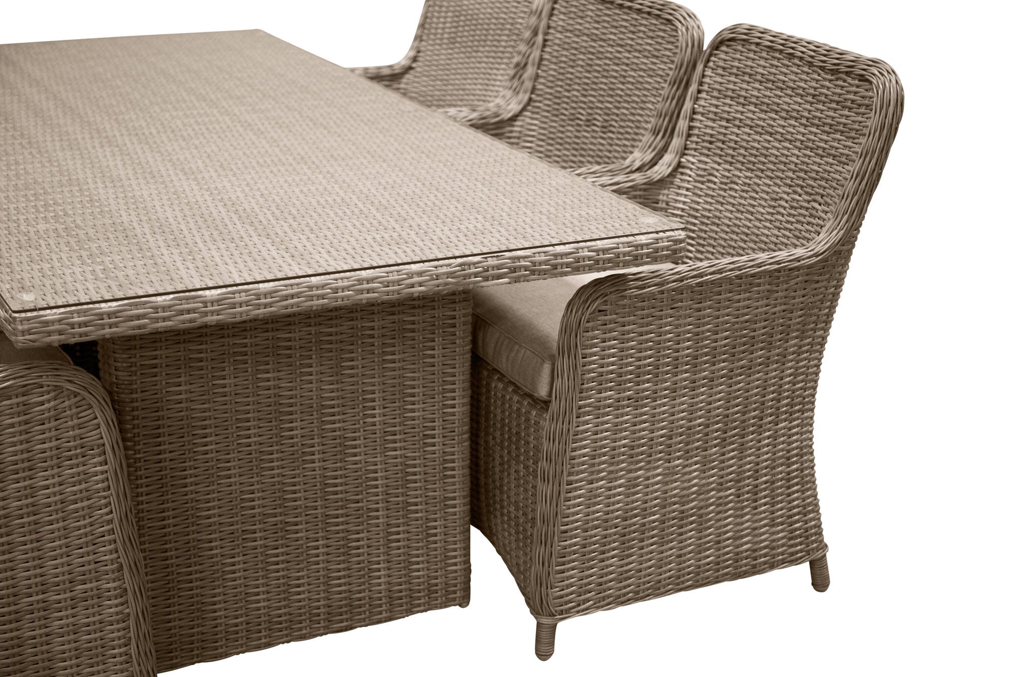 Venture Home Wembley Dining set  - Nature/Nature