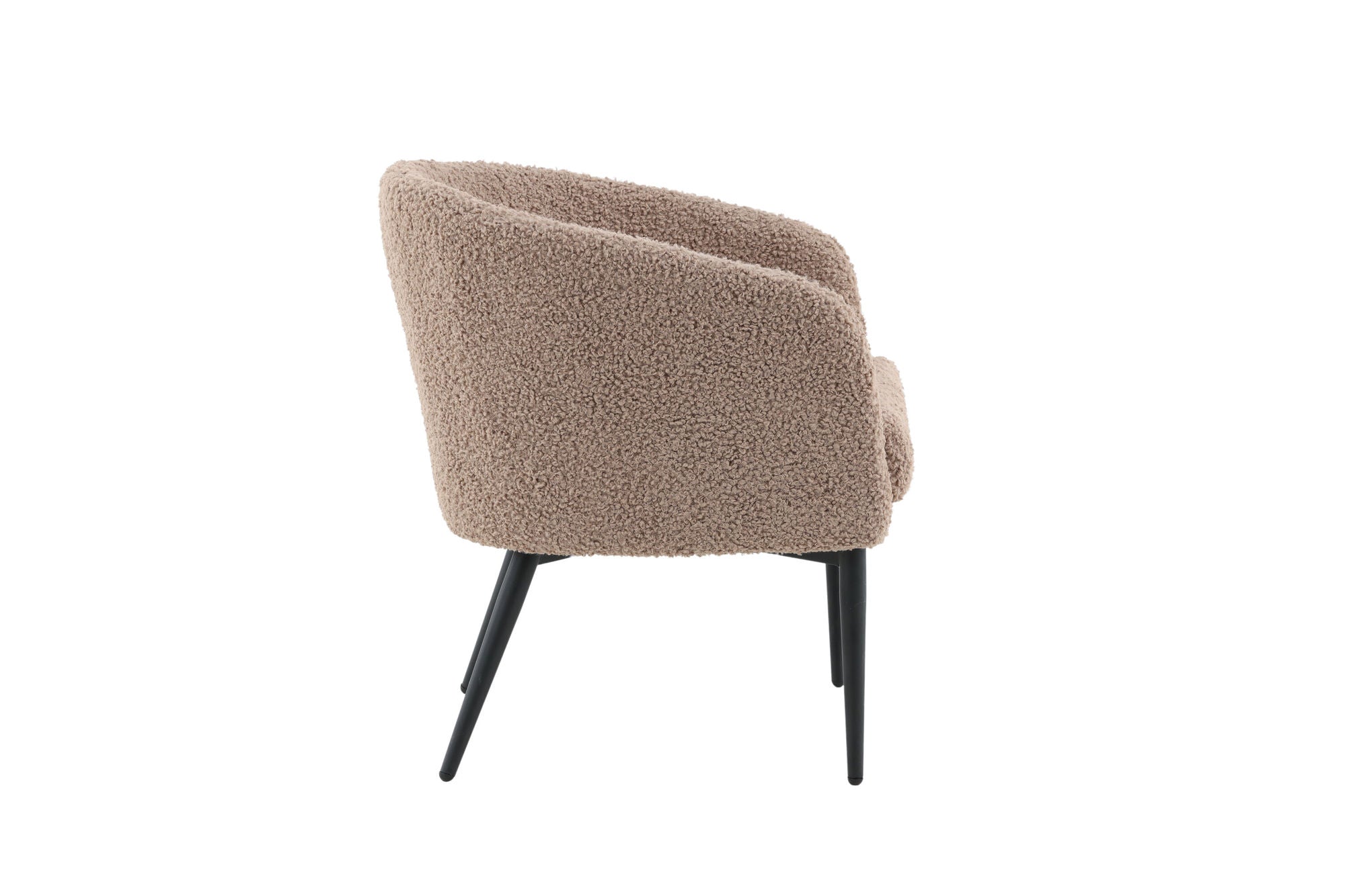 Venture Home Fluffy Single Sofa - Black / Brown Teddy
