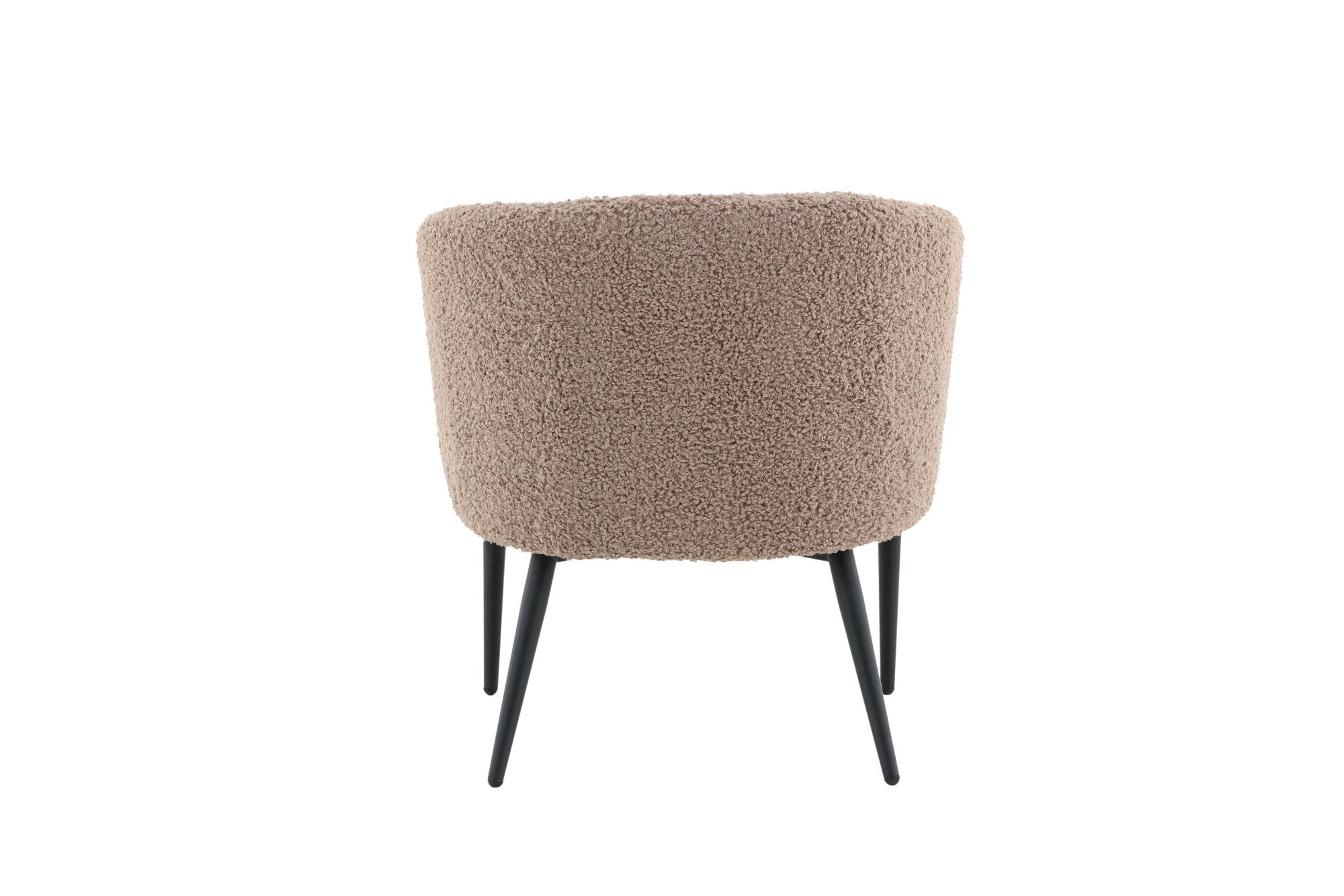 Venture Home Fluffy Single Sofa - Black / Brown Teddy