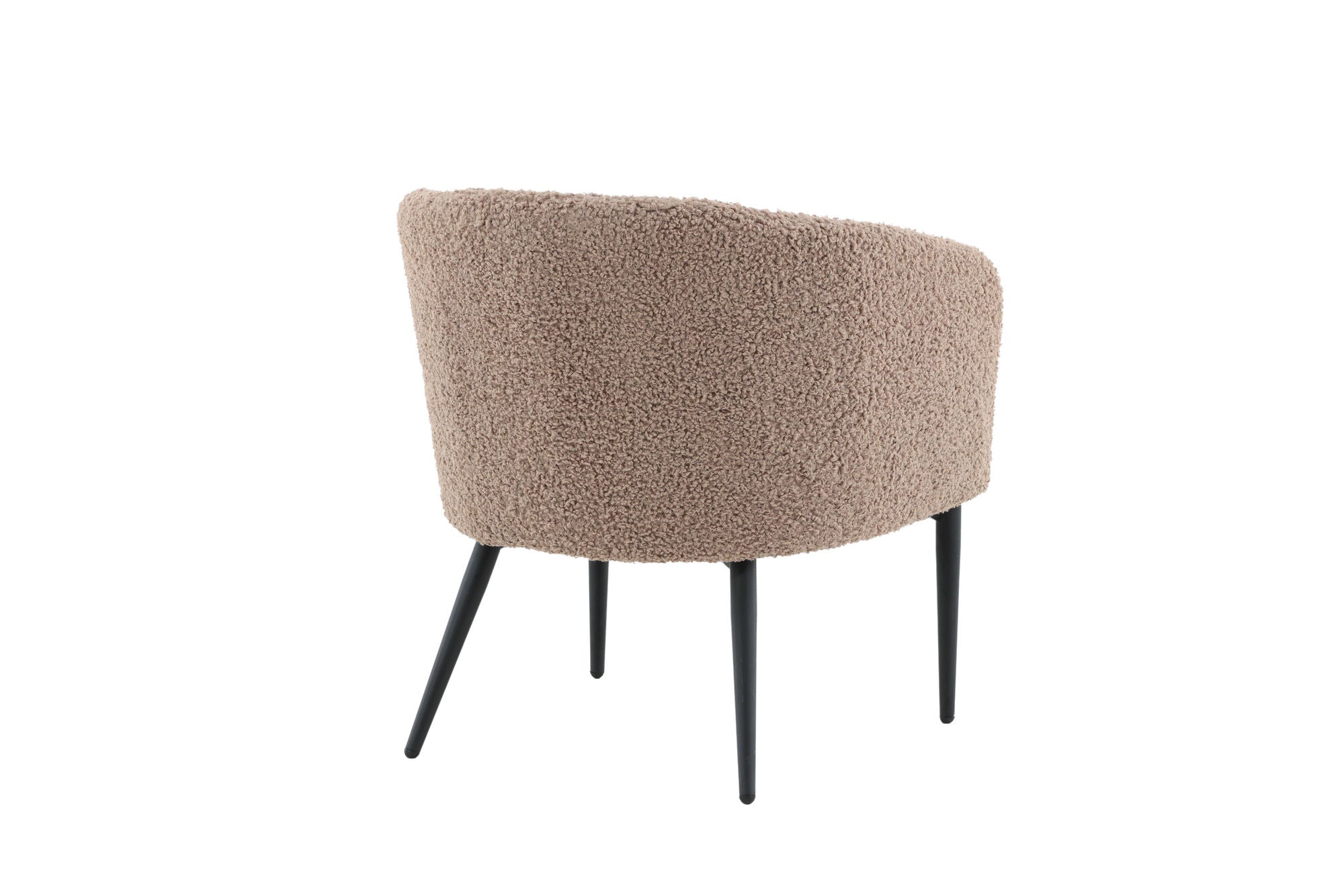 Venture Home Fluffy Single Sofa - Black / Brown Teddy