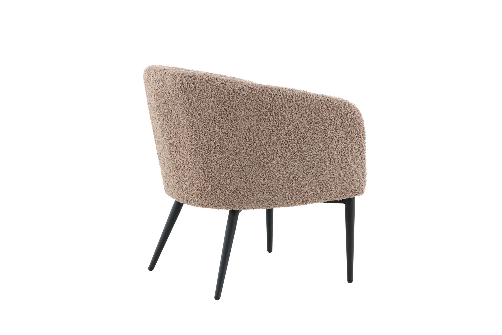 Venture Home Fluffy Single Sofa - Black / Brown Teddy