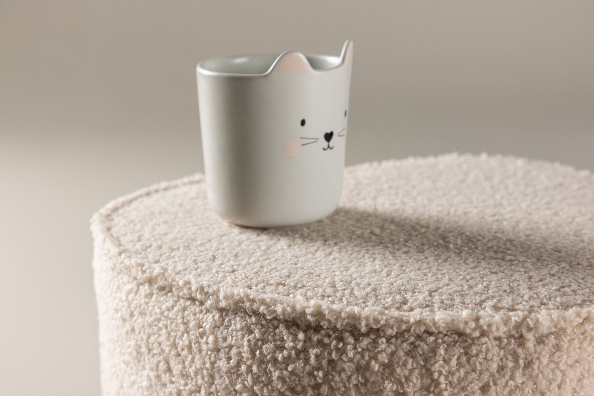Venture Home Heart Kids Pouf Pouf - Beige / Teddy FSC 100%
