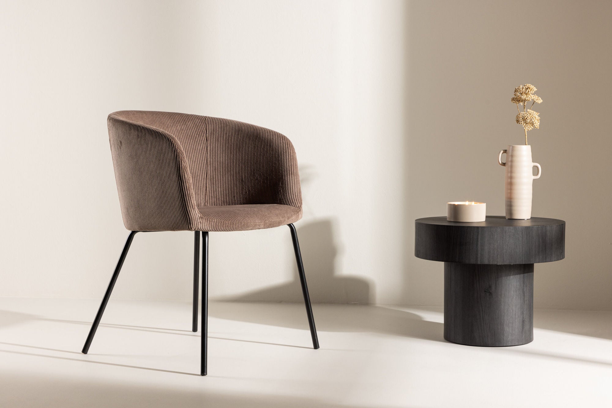 Venture Home Berit Spisebordsstol - Black / Brown