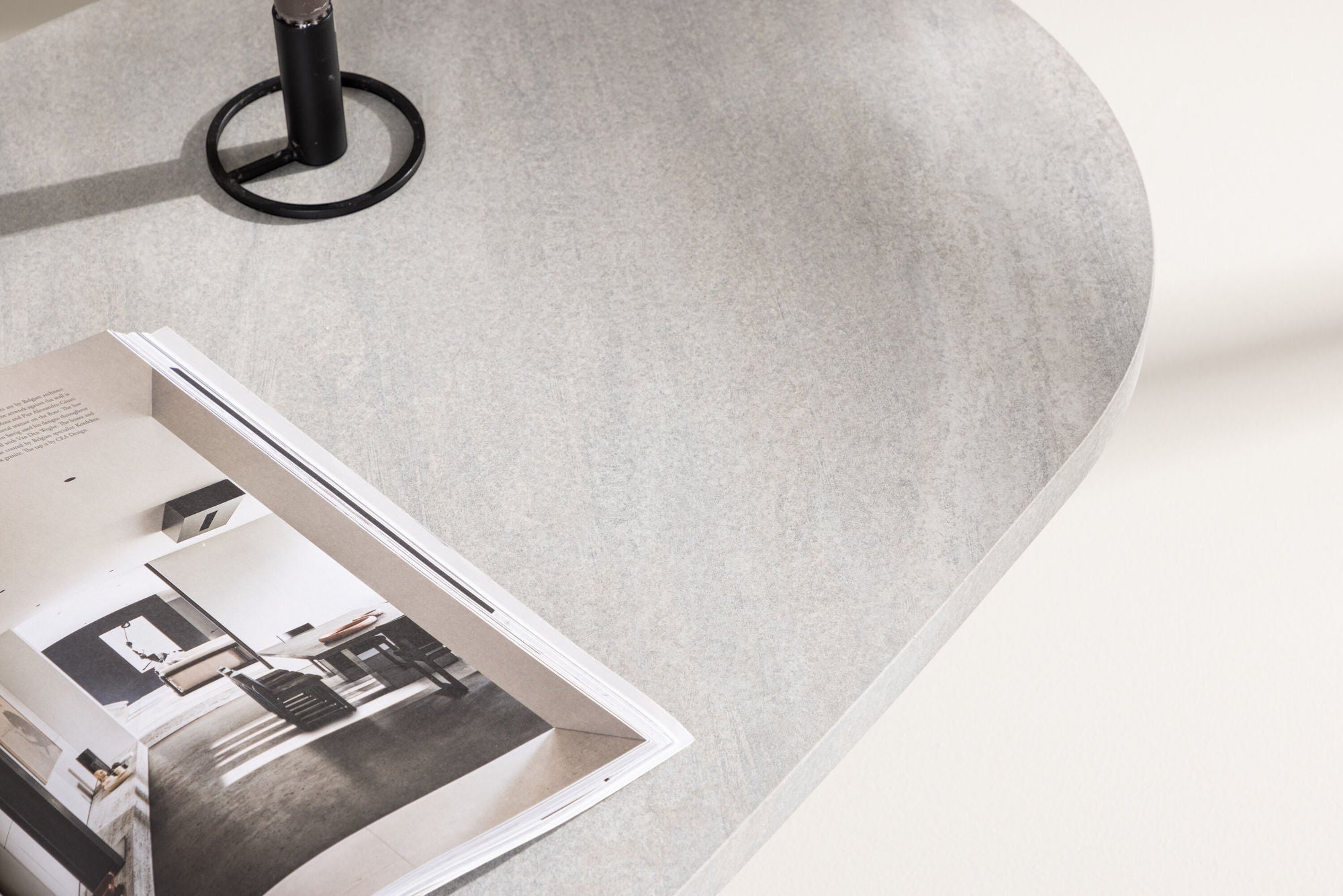 Venture Home Grönvik Sofa bord 130x65 cm - Mocca / Concretelook /