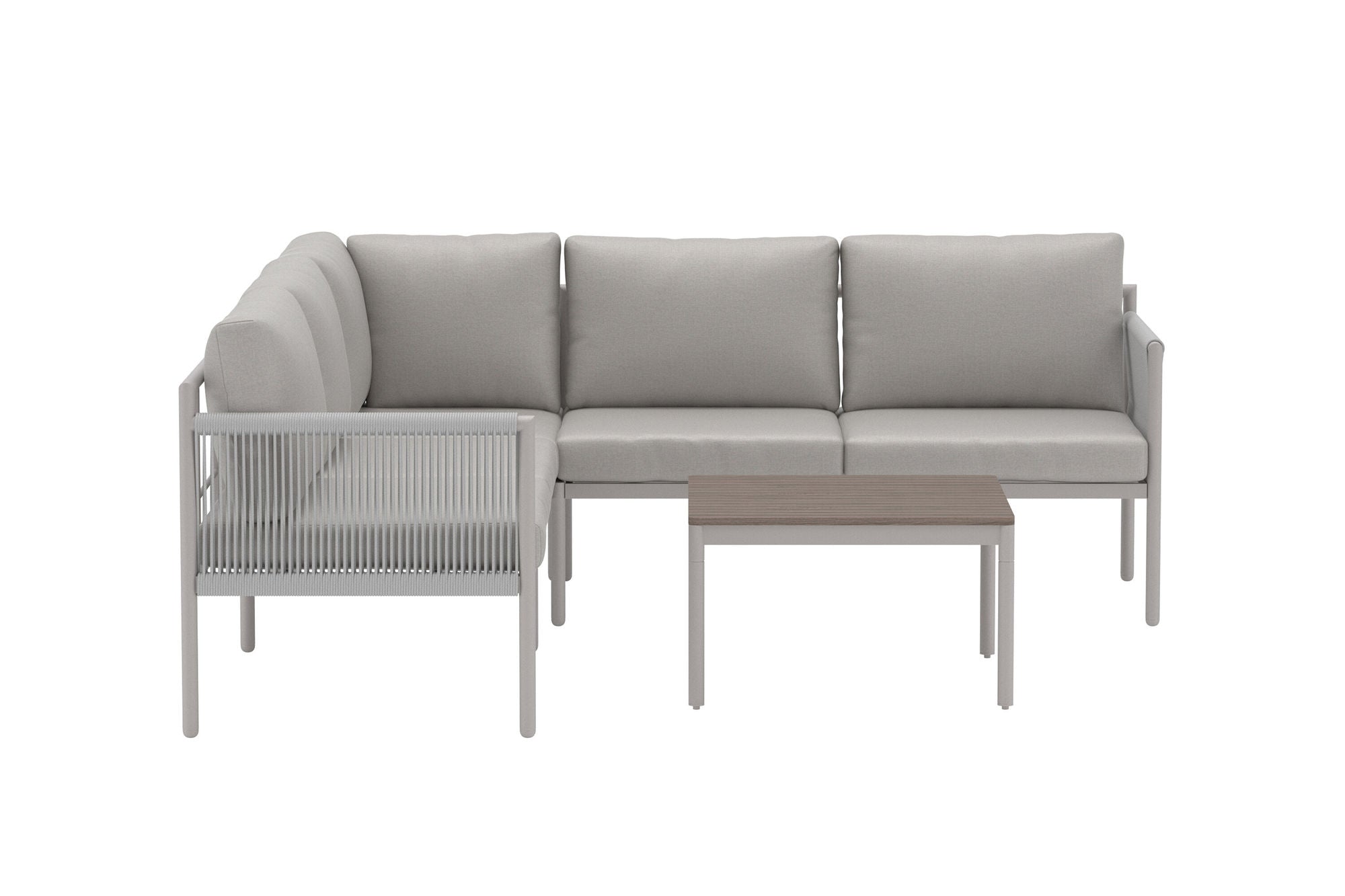 Venture Home Kos hjørne Sofa Set - Beige / Beige Polywood
