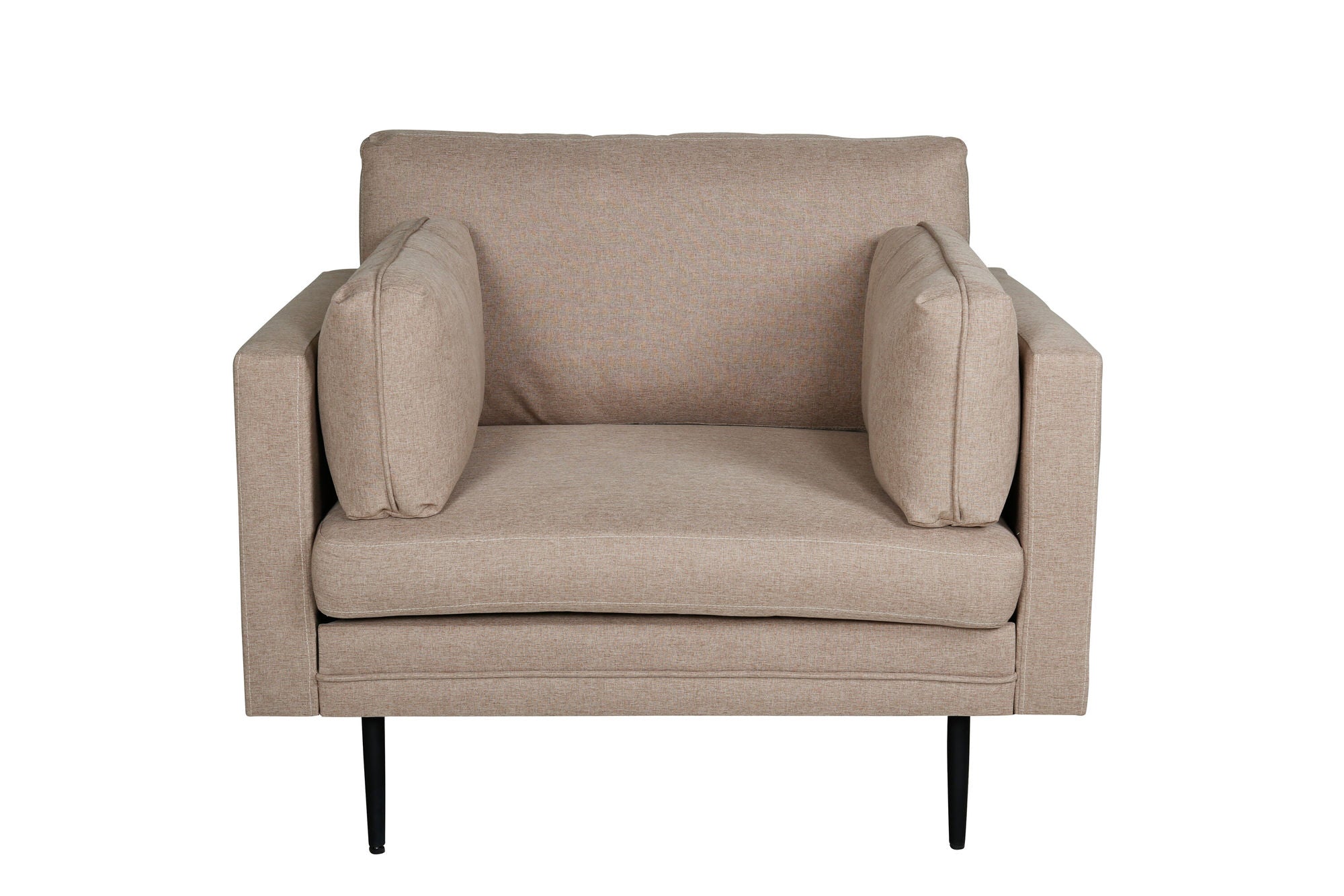 Venture Home Boom Single Sofa - Black / Brown Fabric