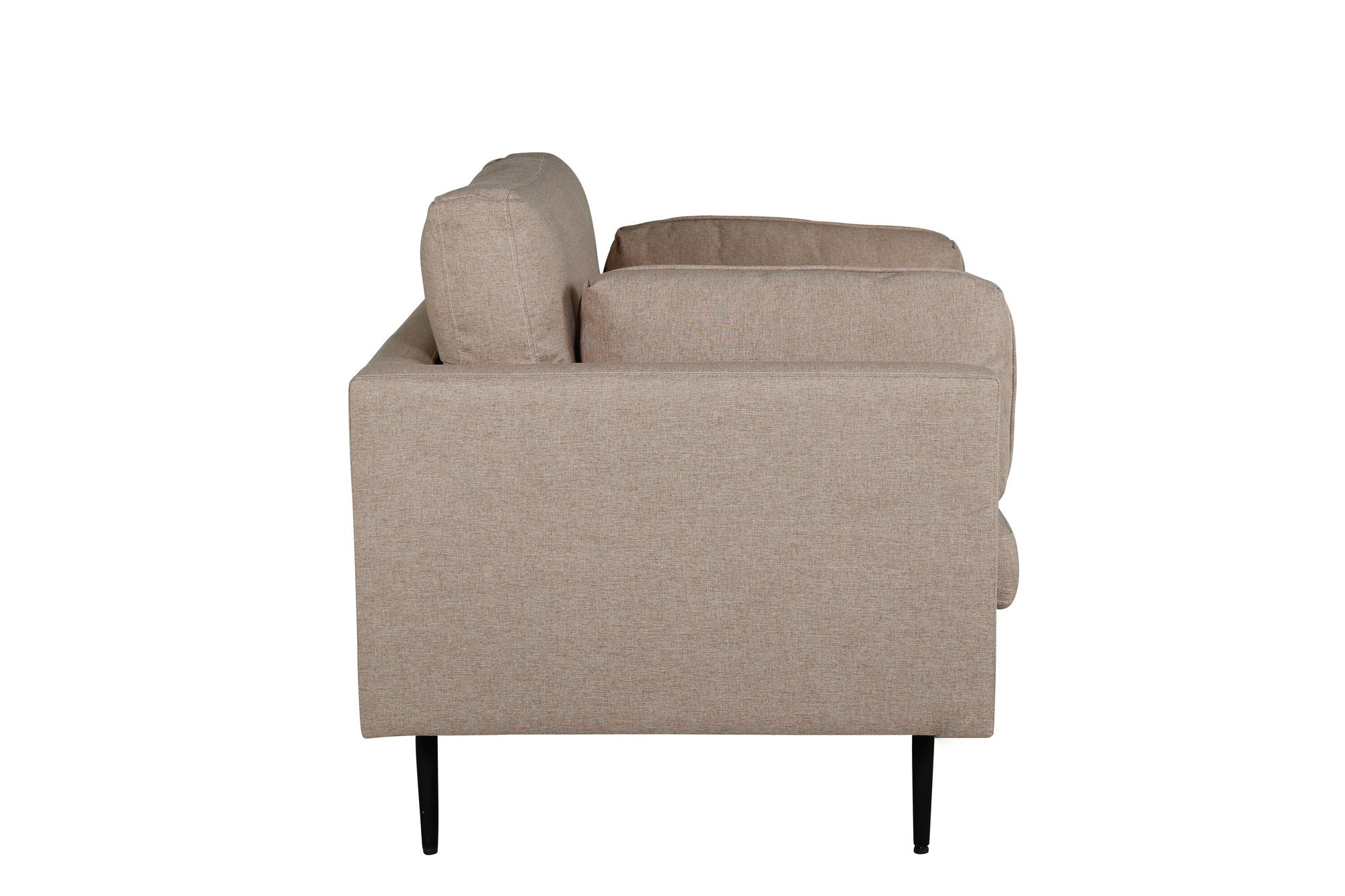 Venture Home Boom Single Sofa - Black / Brown Fabric