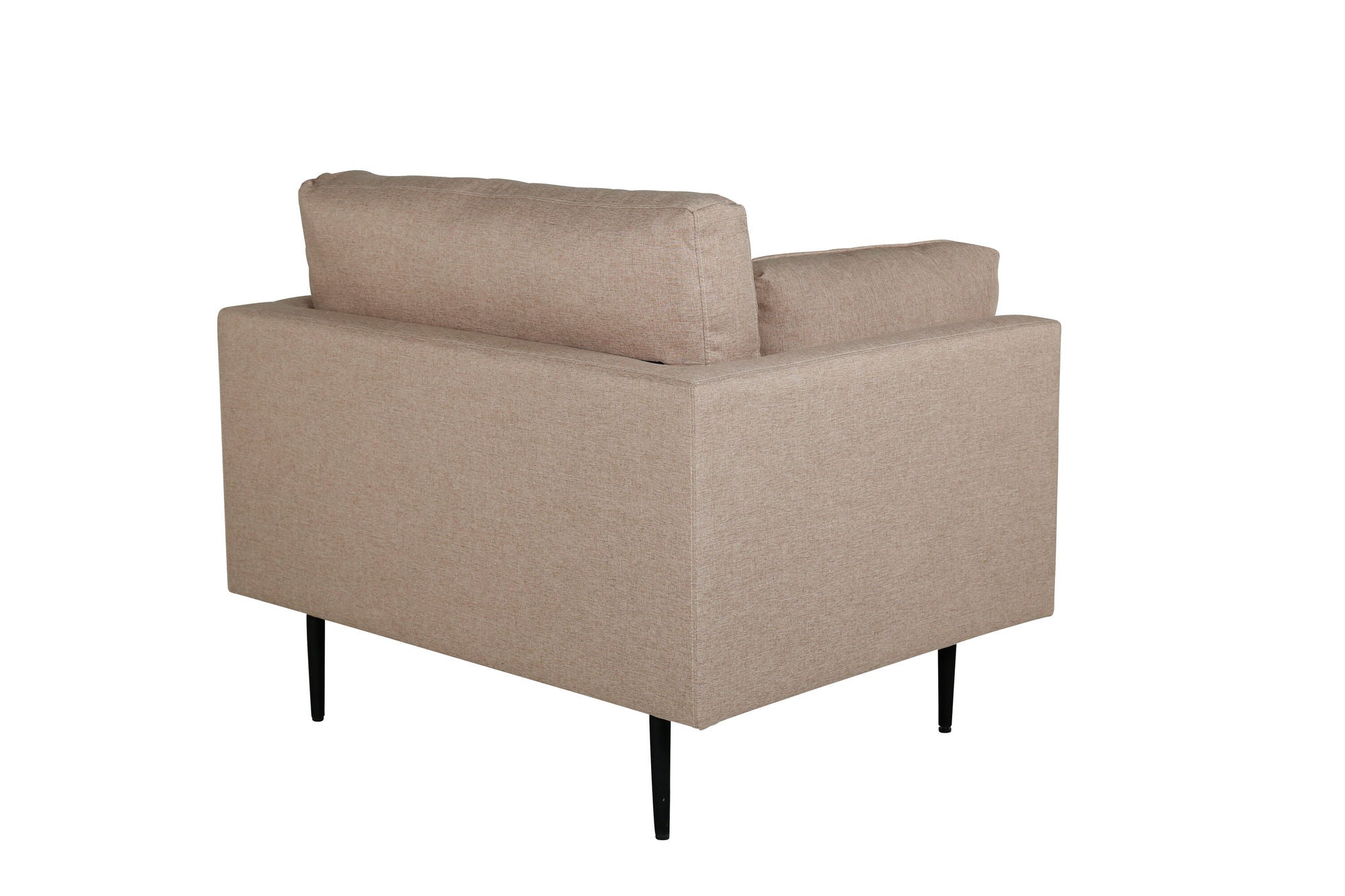 Venture Home Boom Single Sofa - Black / Brown Fabric