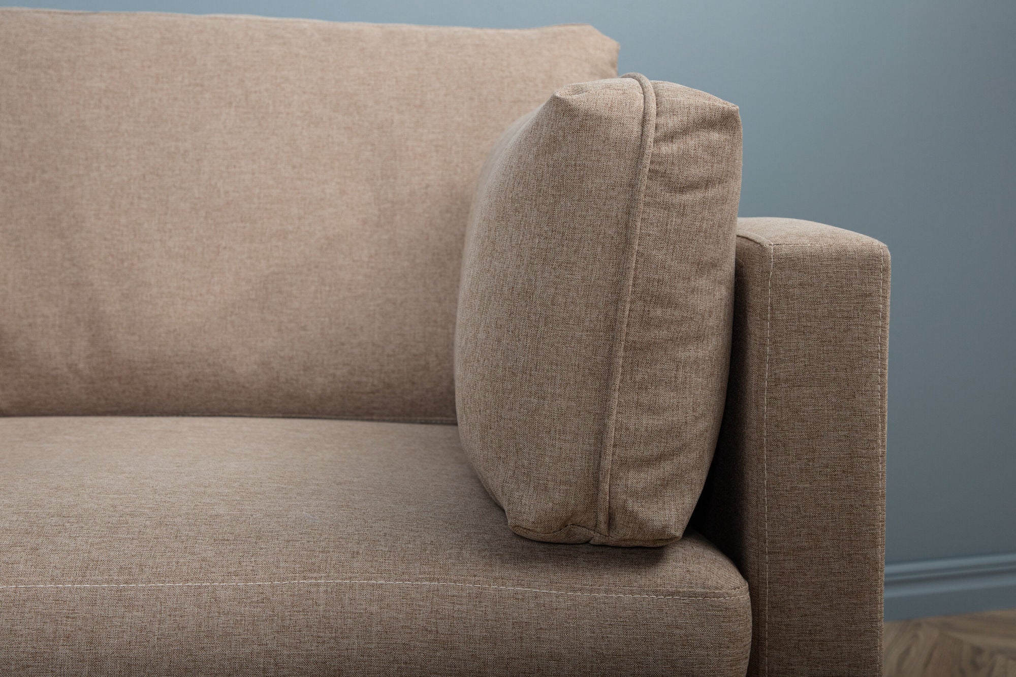 Venture Home Boom Single Sofa - Black / Brown Fabric