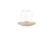 Venture Home Archy Lantern - Beige/Clear Glass - 12*H10cm