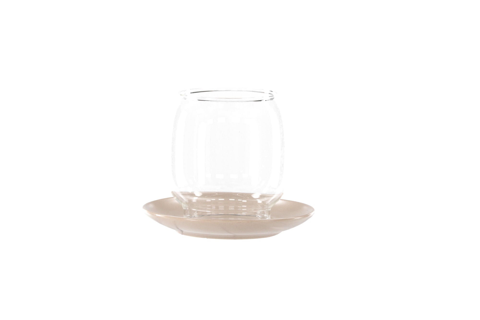 Venture Home Archy Lantern - Beige/Clear Glass - 12*H10cm