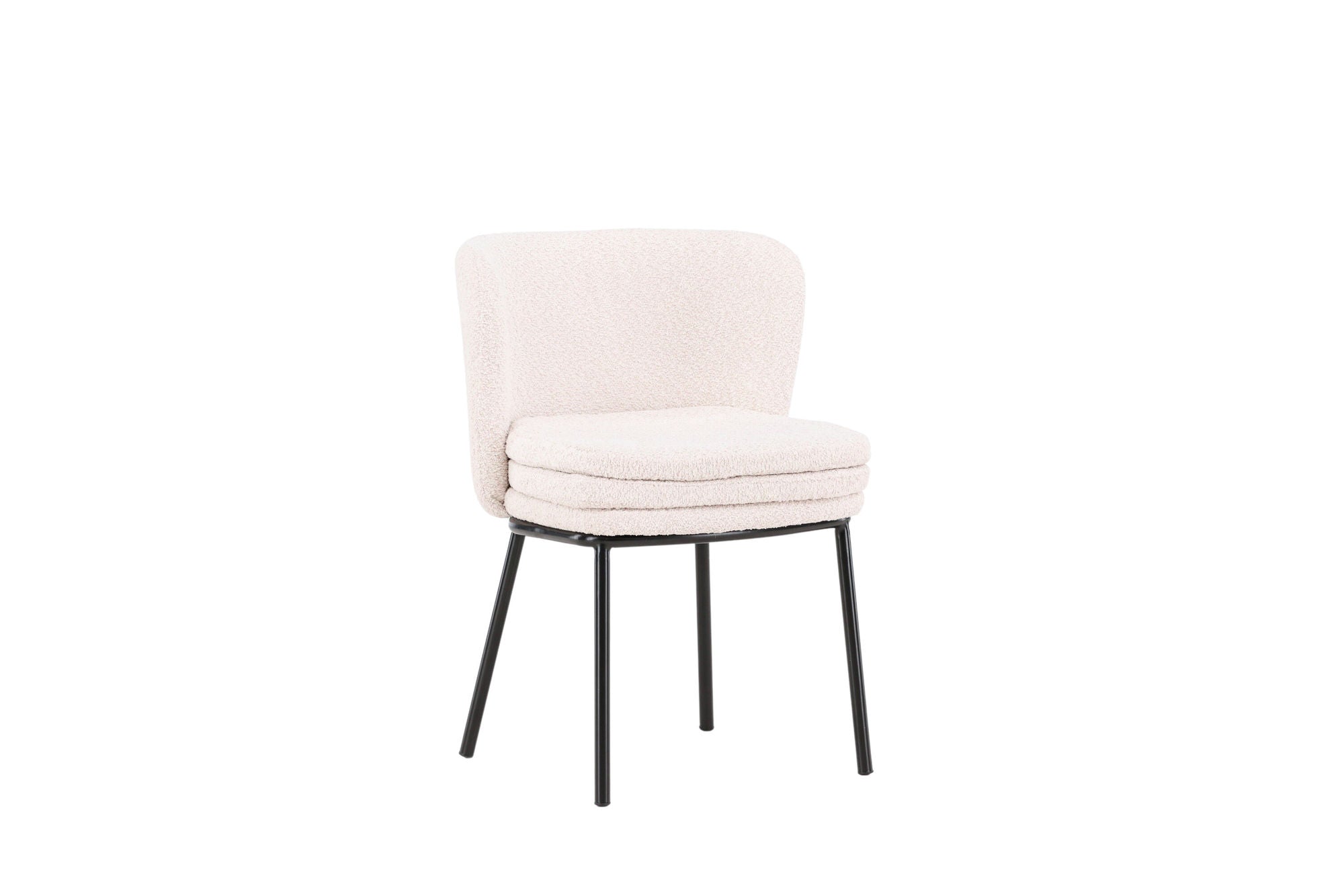 Venture Home Agnes Spisebordsstol 2-pack - Black / White Boucle
