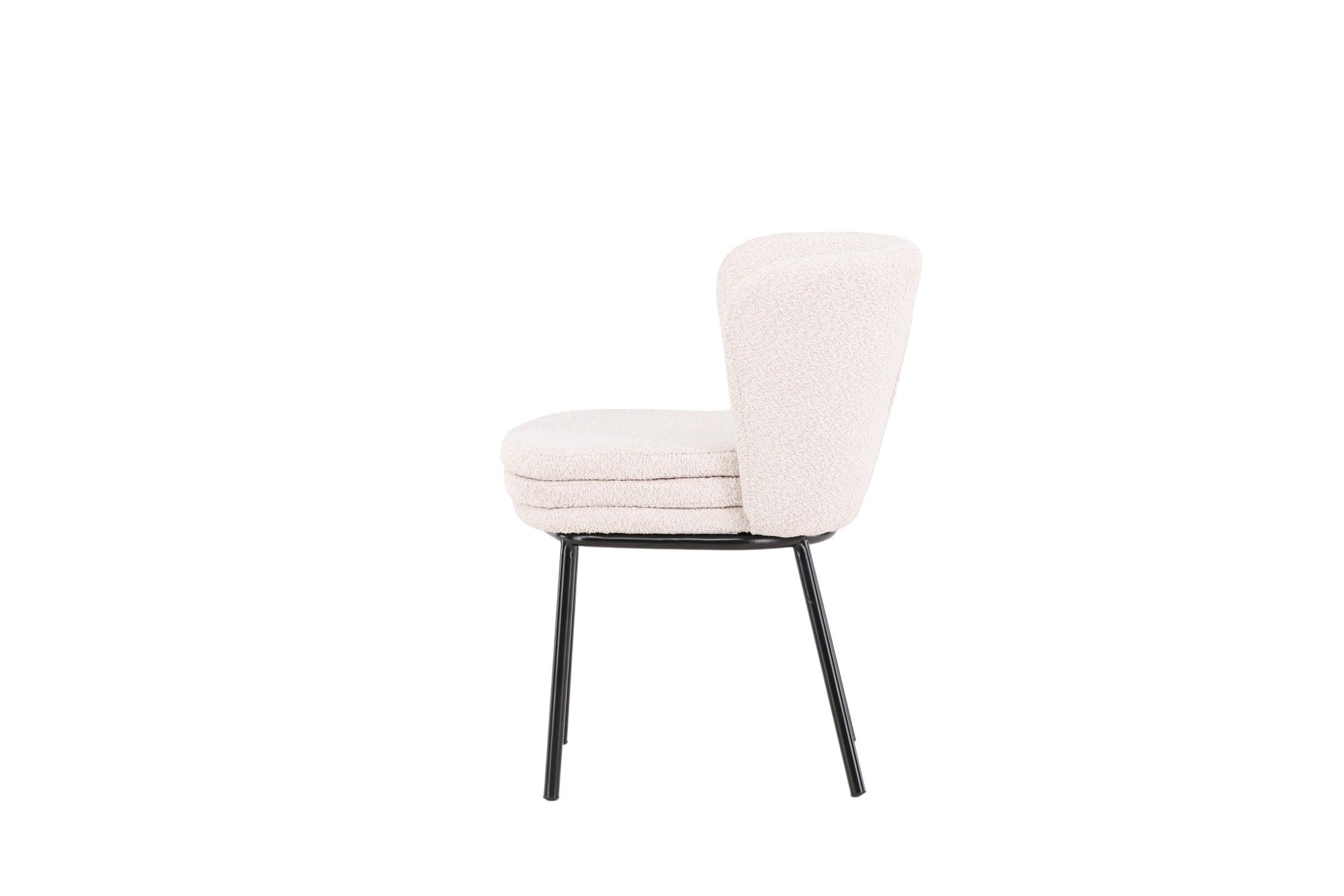 Venture Home Agnes Spisebordsstol 2-pack - Black / White Boucle