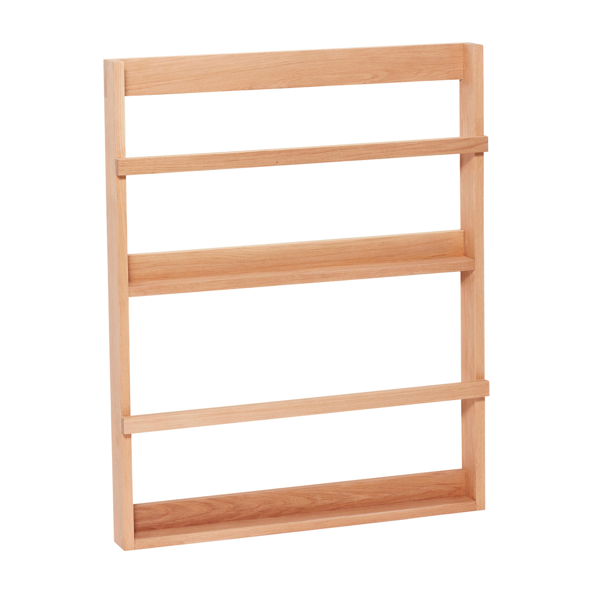 Bladholder hylde til display, stor, naturfarvet
