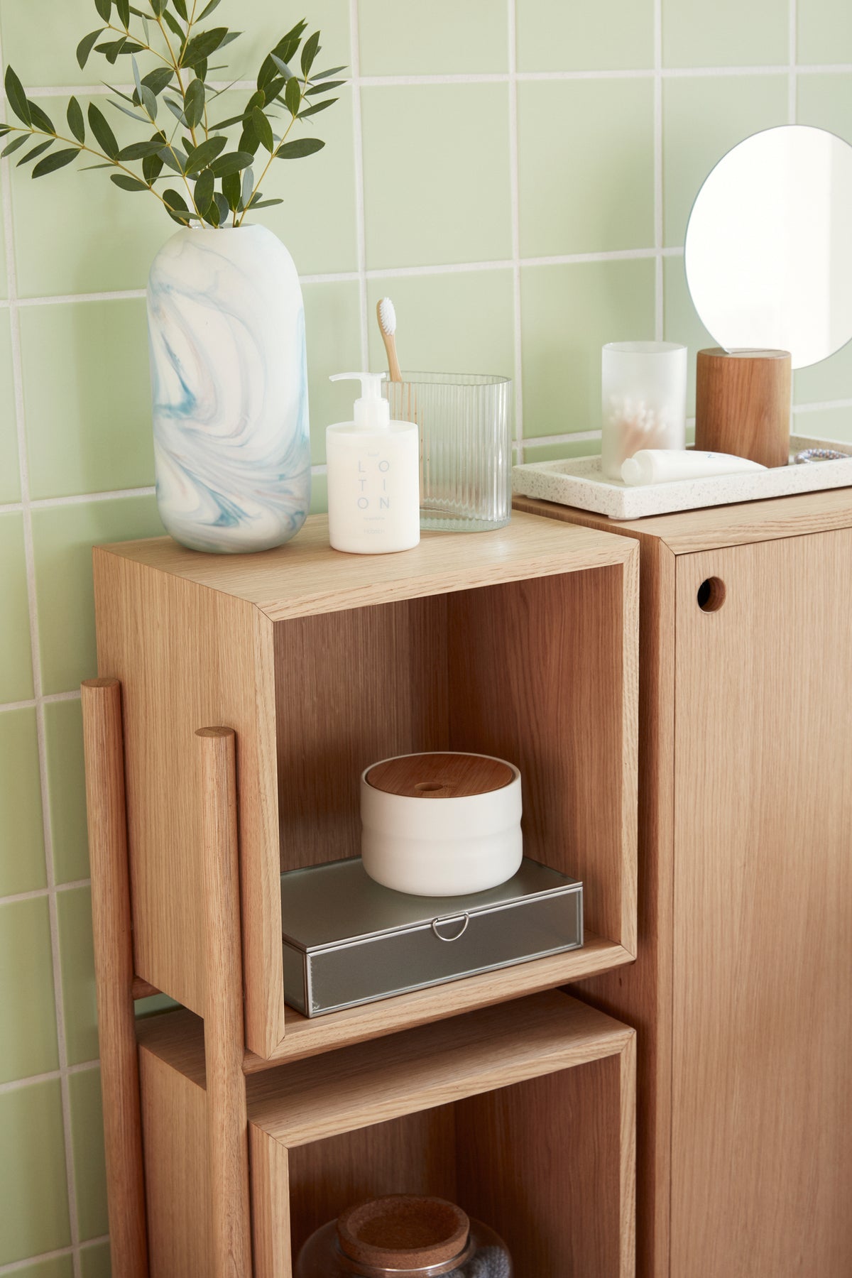 Kube konsolbord natur