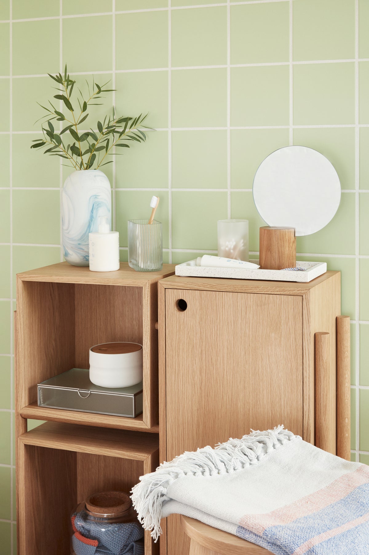 Kube konsolbord natur