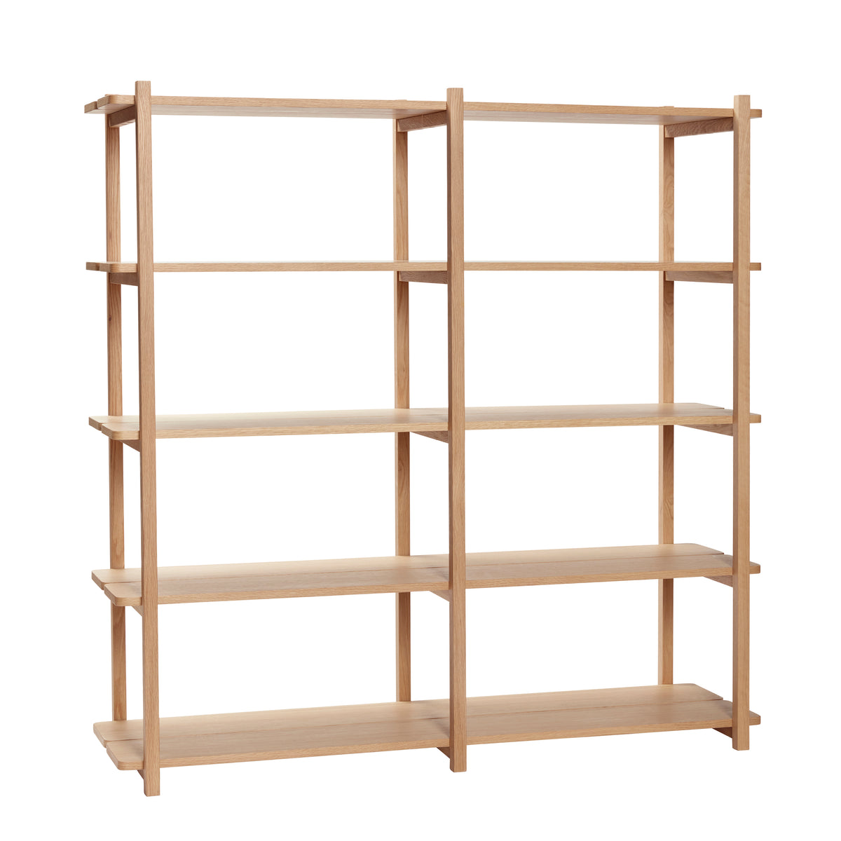 Mason dobbelt reol, stor, natur