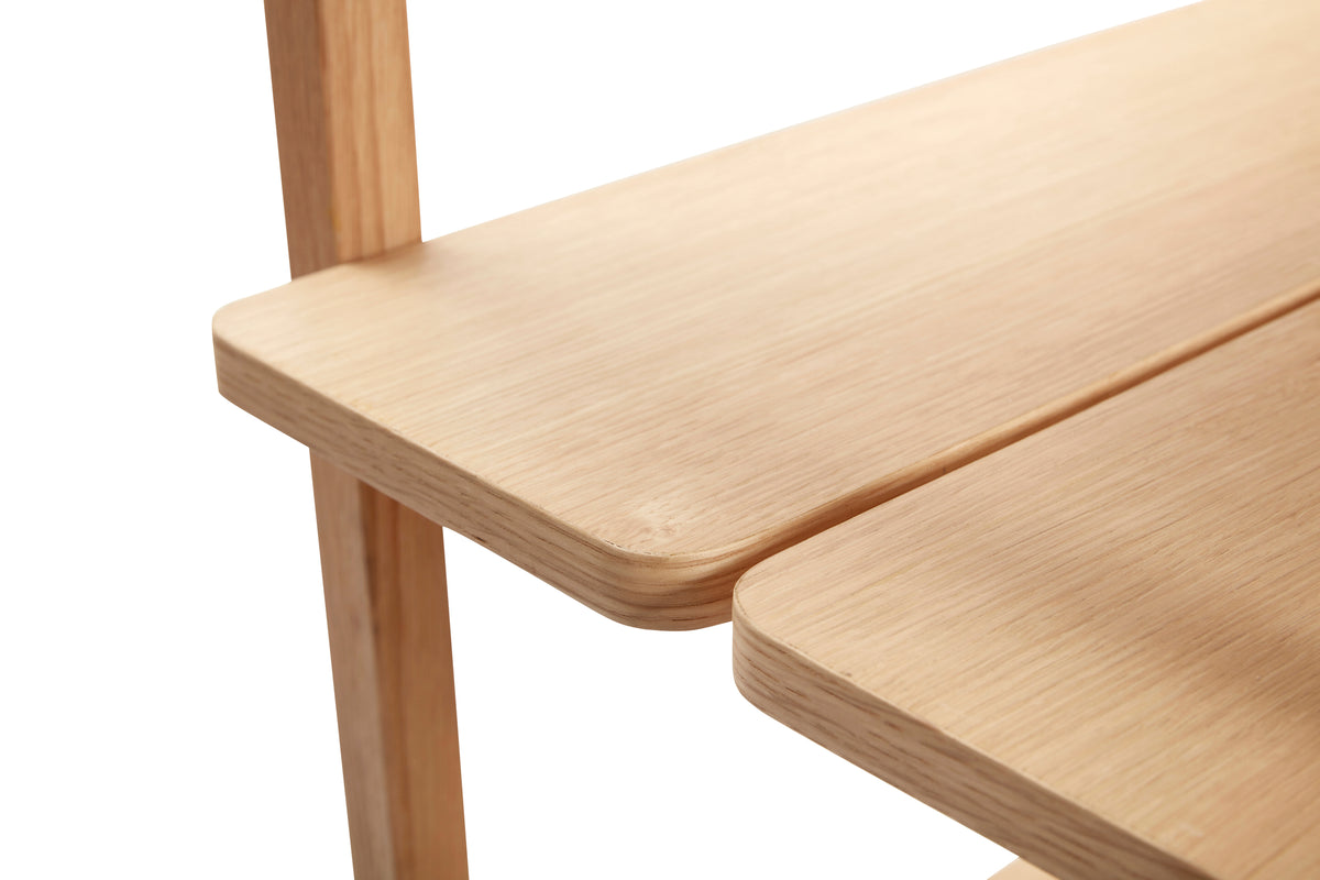 Mason dobbelt reol, stor, natur