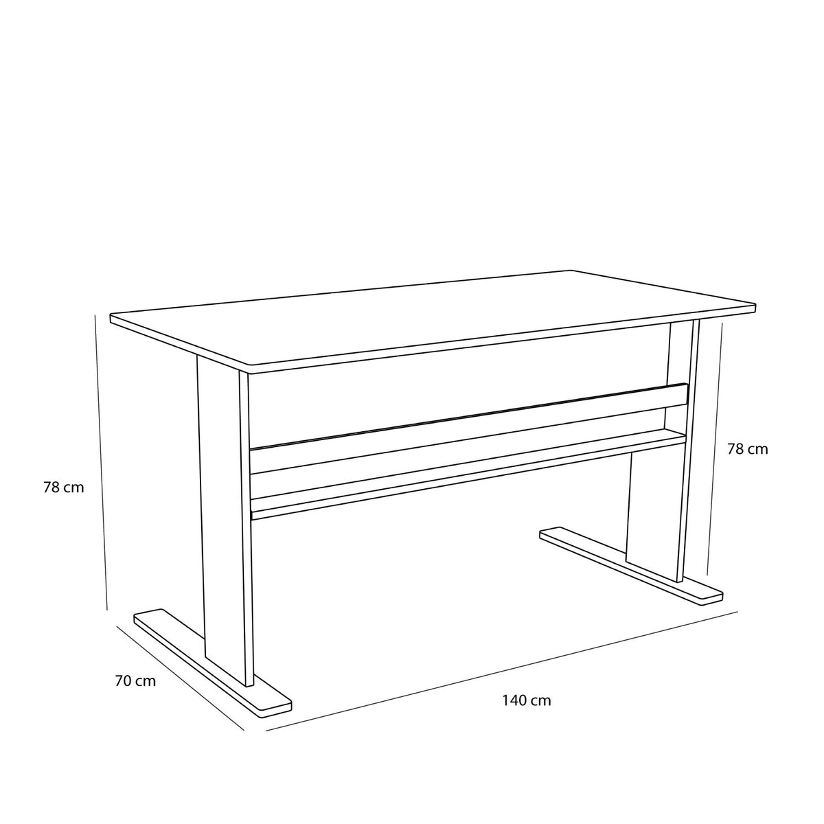 Forma Skrivebord Naturel