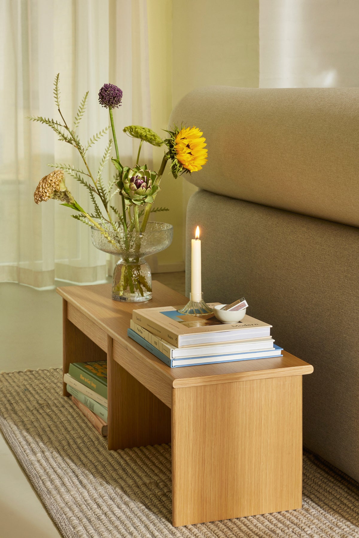 Doppio sidebord natur