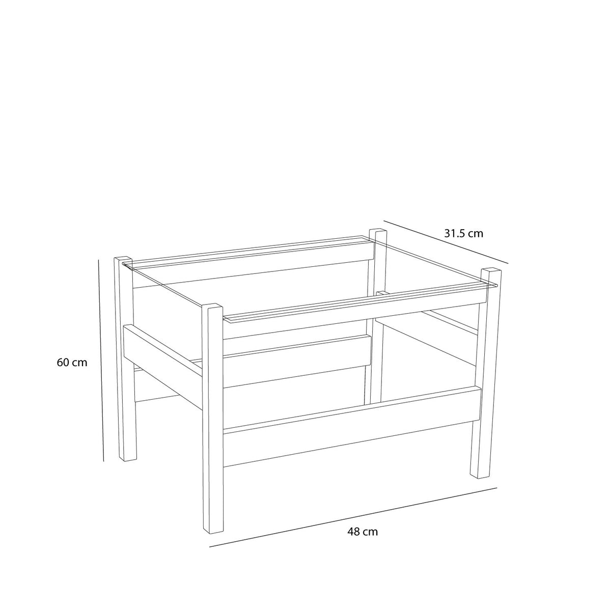 Ledge Sidebord Natur