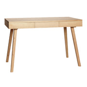 Tredobbelt skrivebord natur