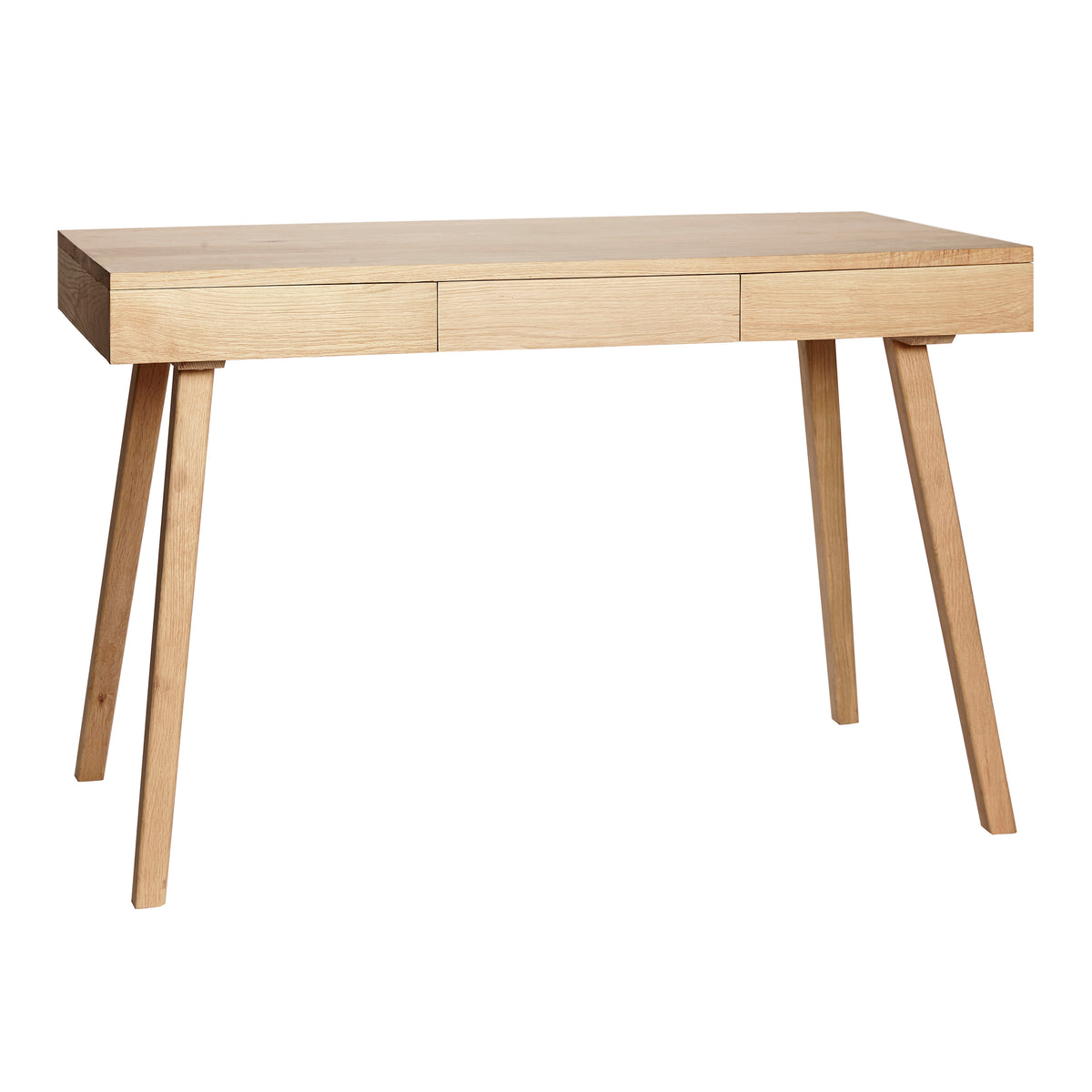 Tredobbelt skrivebord natur
