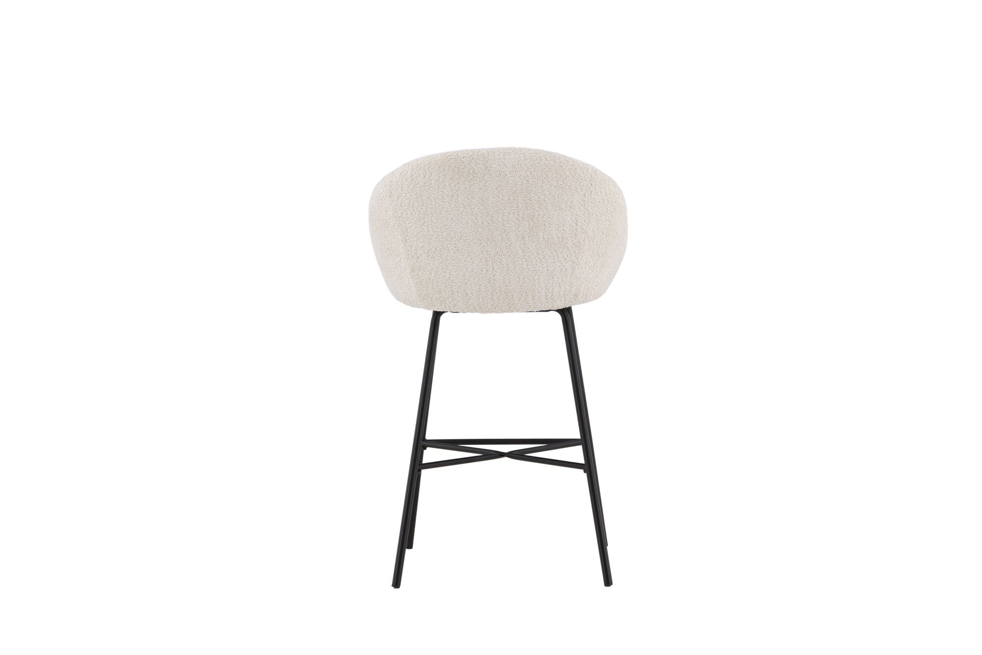 Venture Home Velvet Bar stol 2-pack - Black/White Teddy