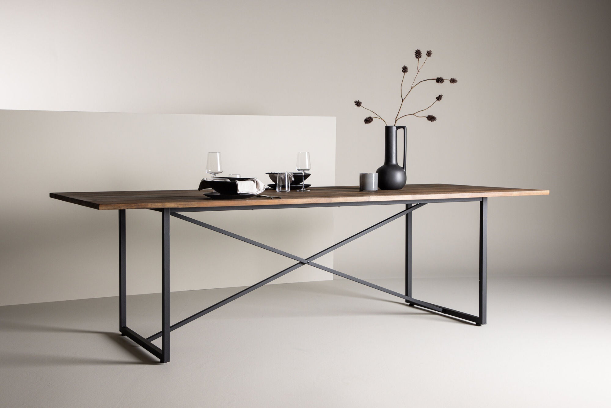 Venture Home Padang Matbord - Svart / mörk Teak - 250*100*H76
