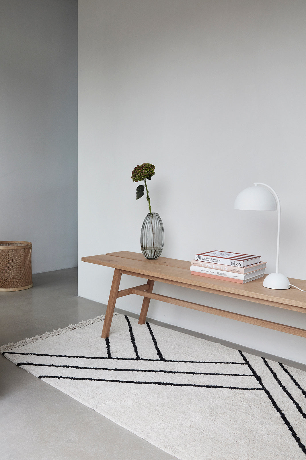 Form bordlampe hvid