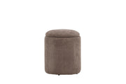 Venture Home Limpen Pouf - Brown / Manchester