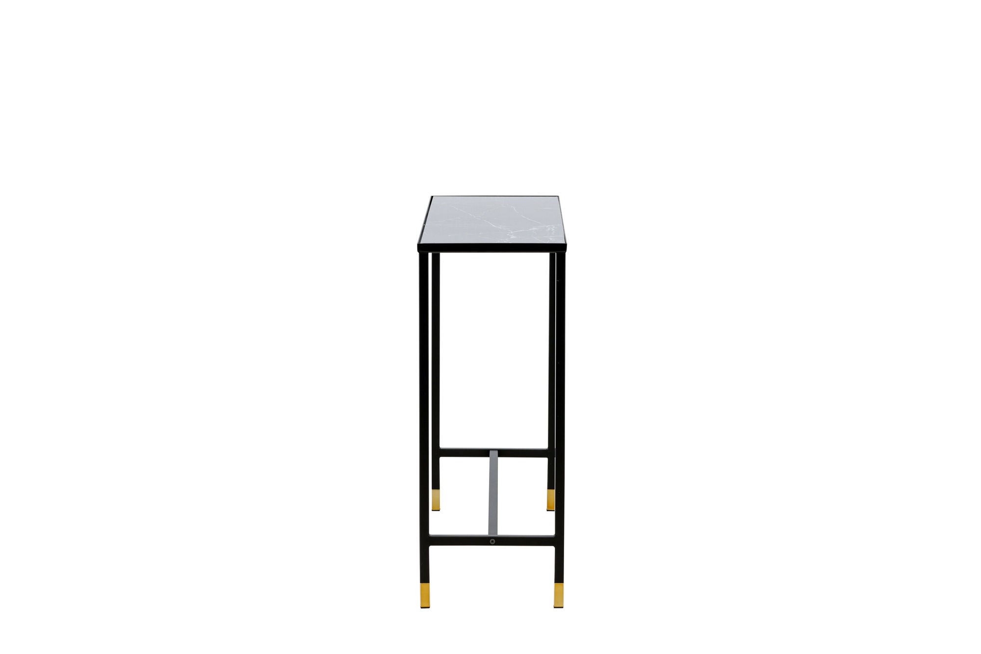 Venture Home Dipp Side bord with reol 100*30*75 - Black / Brass
