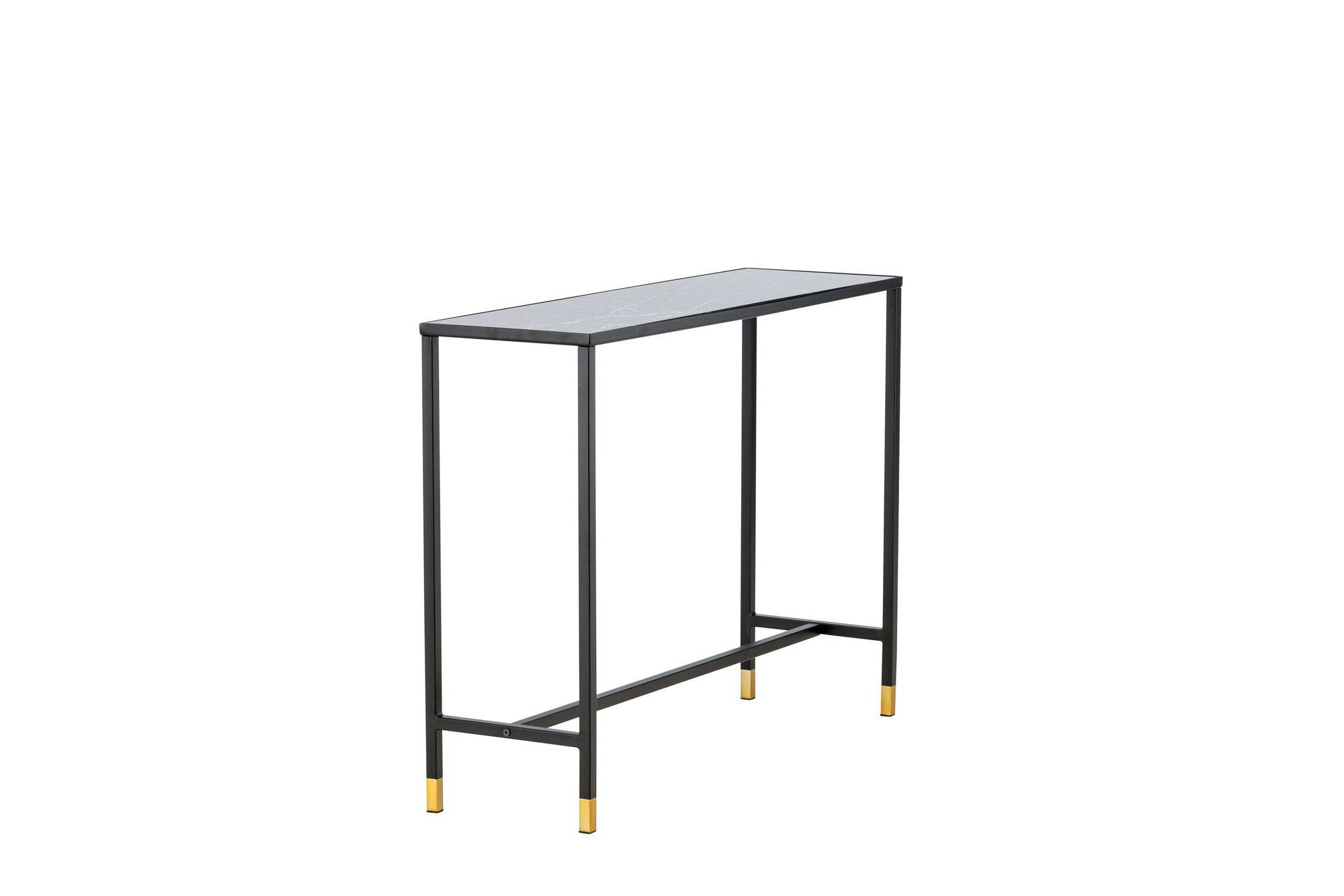 Venture Home Dipp Side bord with reol 100*30*75 - Black / Brass