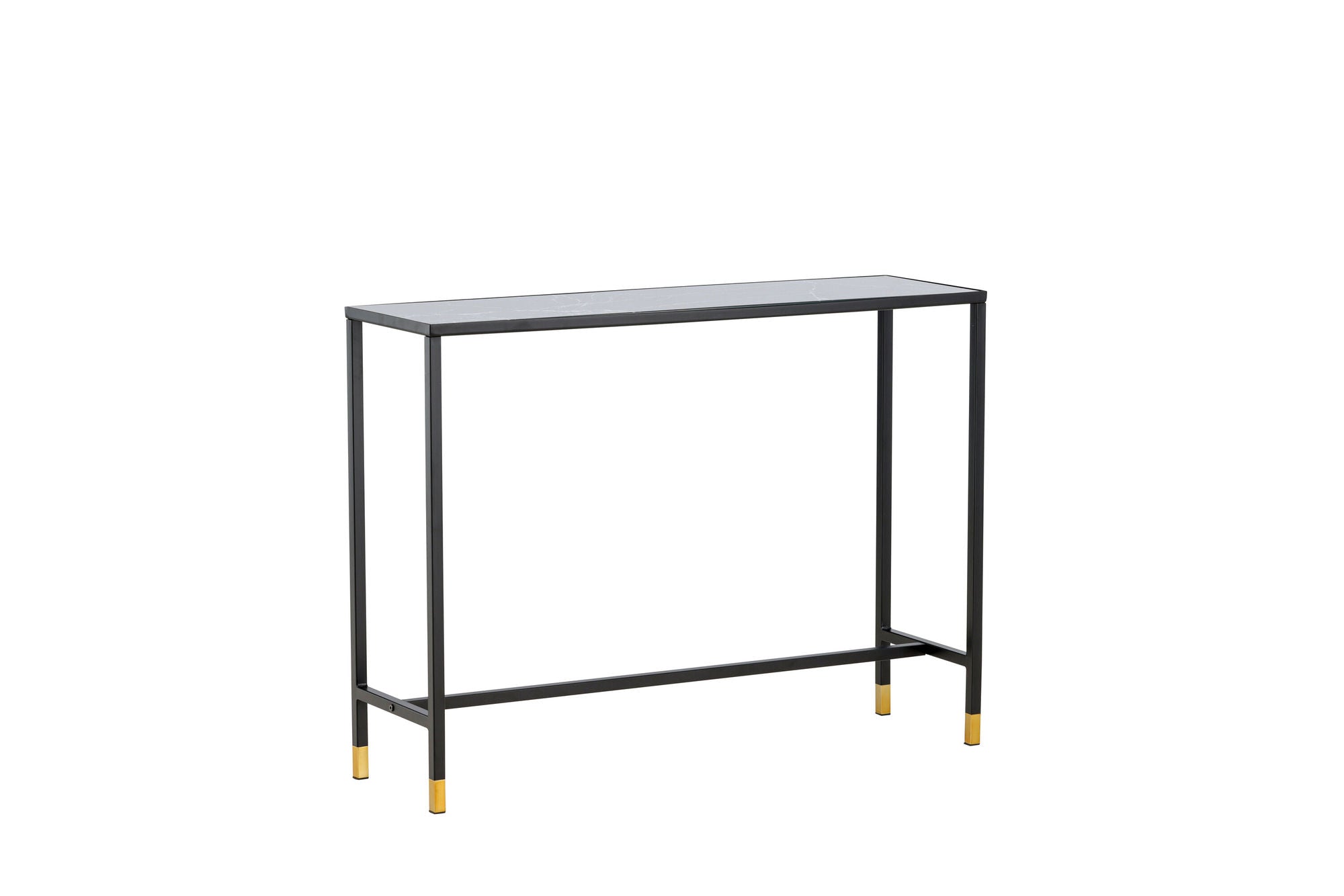 Venture Home Dipp Side bord with reol 100*30*75 - Black / Brass
