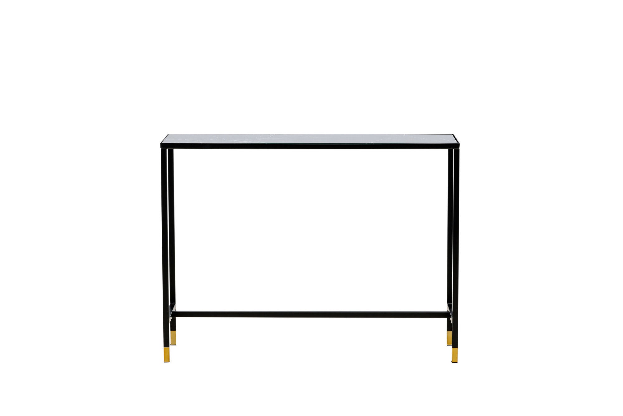 Venture Home Dipp Side bord with reol 100*30*75 - Black / Brass