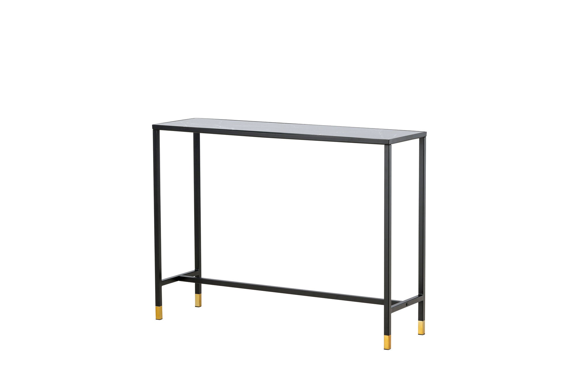 Venture Home Dipp Side bord with reol 100*30*75 - Black / Brass