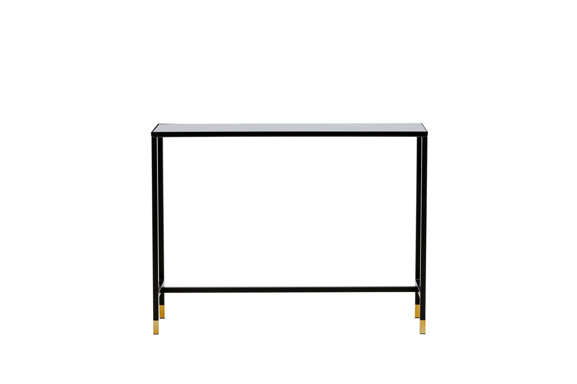 Venture Home Dipp Side bord with reol 100*30*75 - Black / Brass