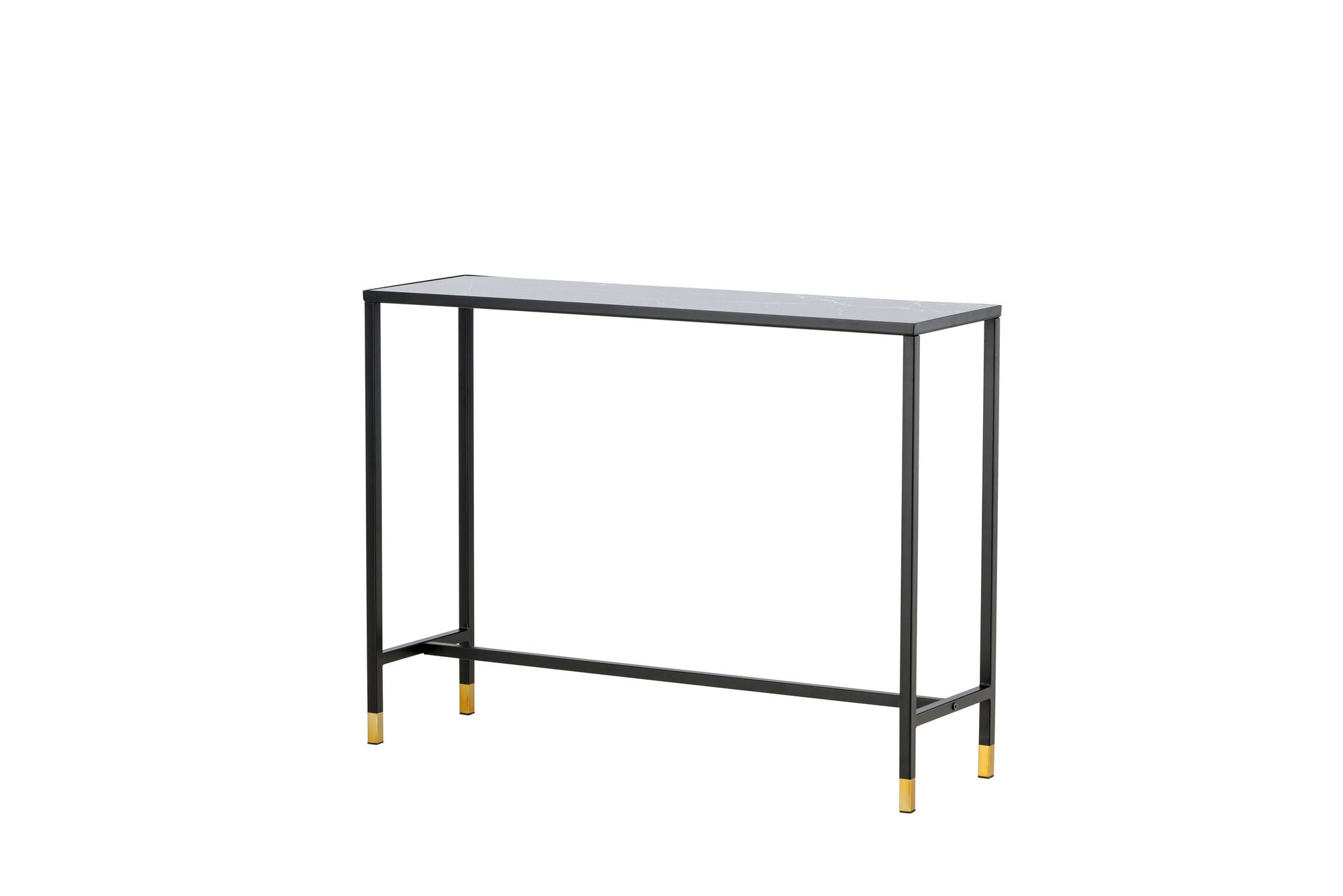 Venture Home Dipp Side bord with reol 100*30*75 - Black / Brass